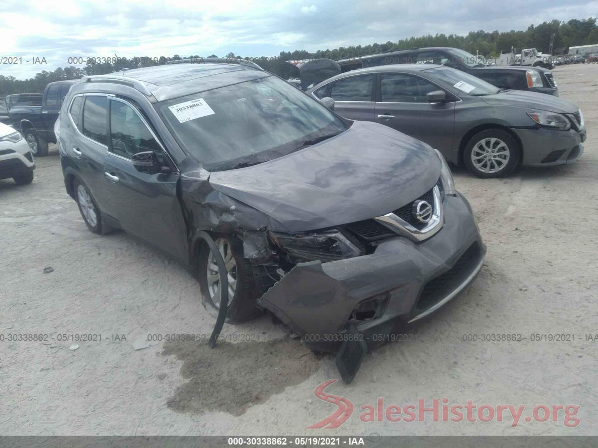 5N1AT2MV8GC911338 2016 NISSAN ROGUE