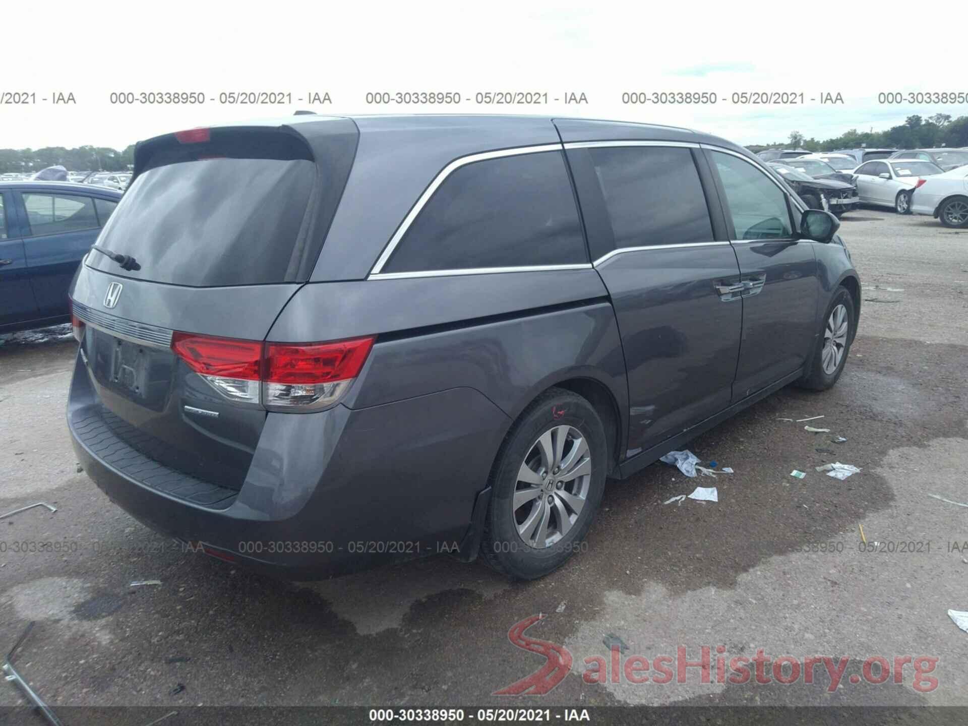 5FNRL5H32GB010390 2016 HONDA ODYSSEY