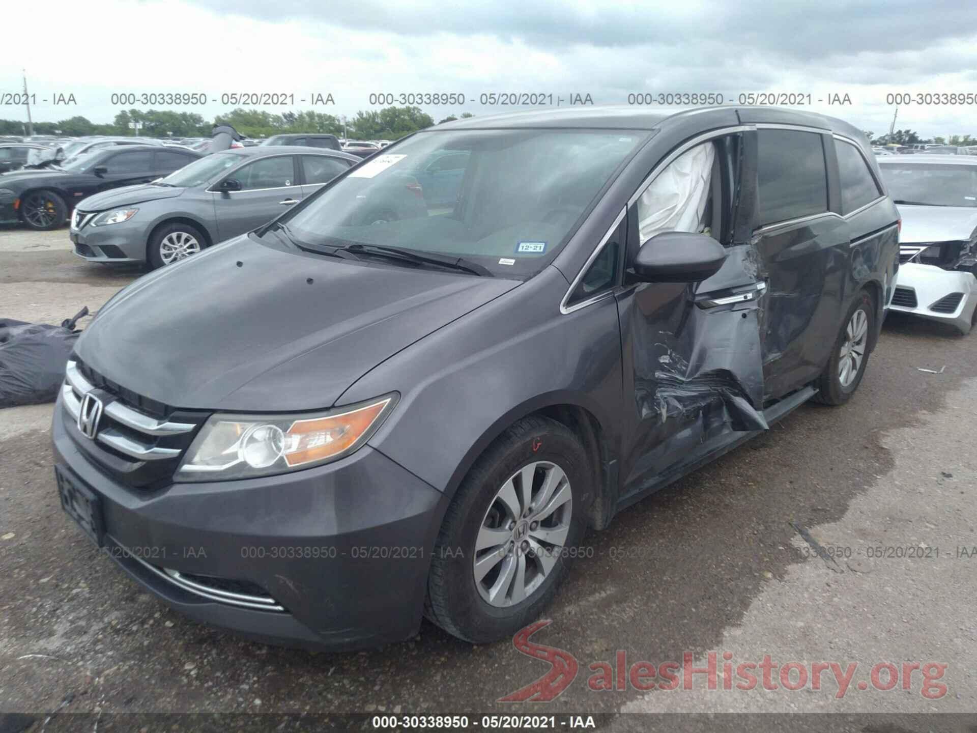 5FNRL5H32GB010390 2016 HONDA ODYSSEY