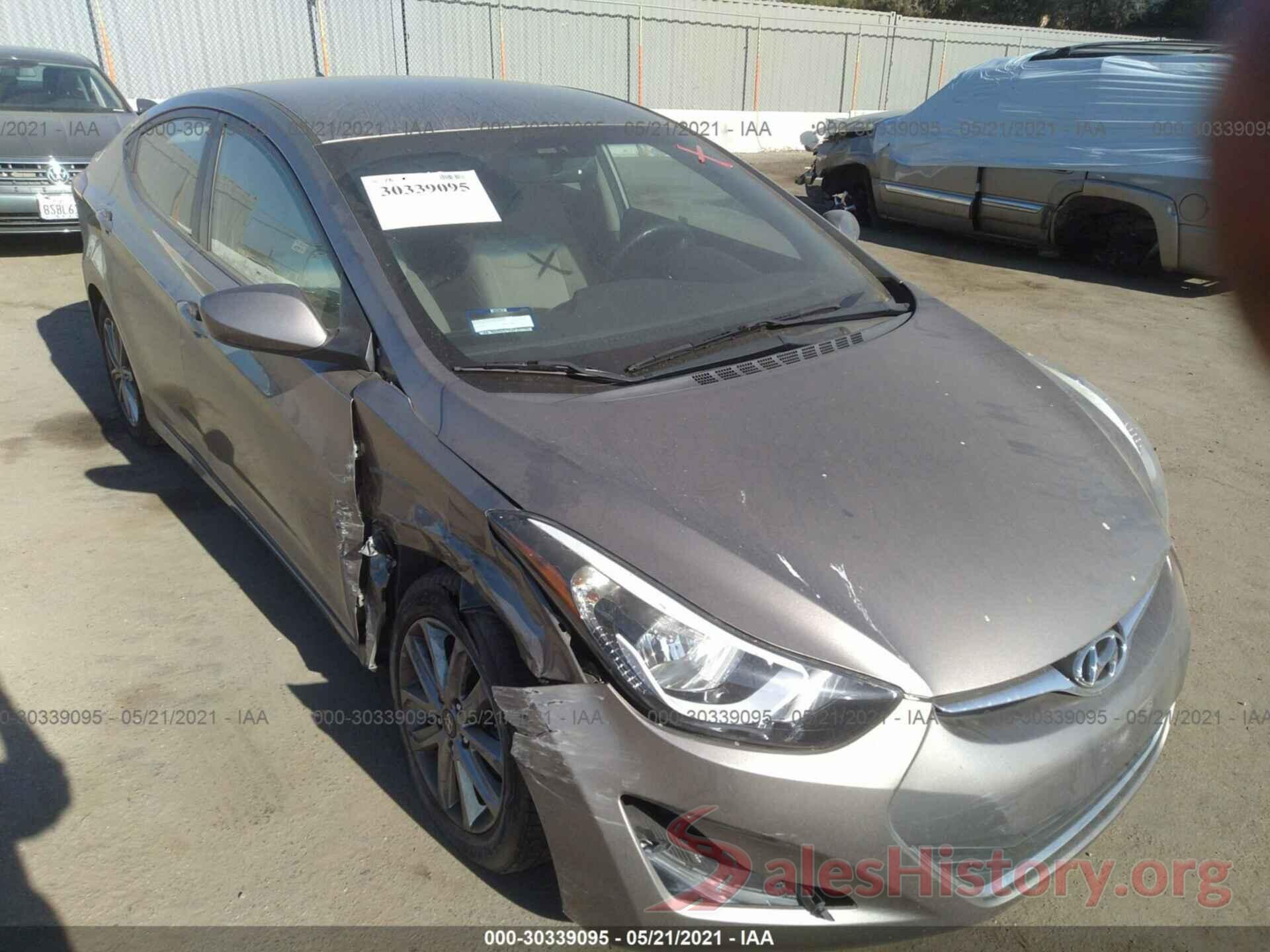 5NPDH4AE7GH706391 2016 HYUNDAI ELANTRA