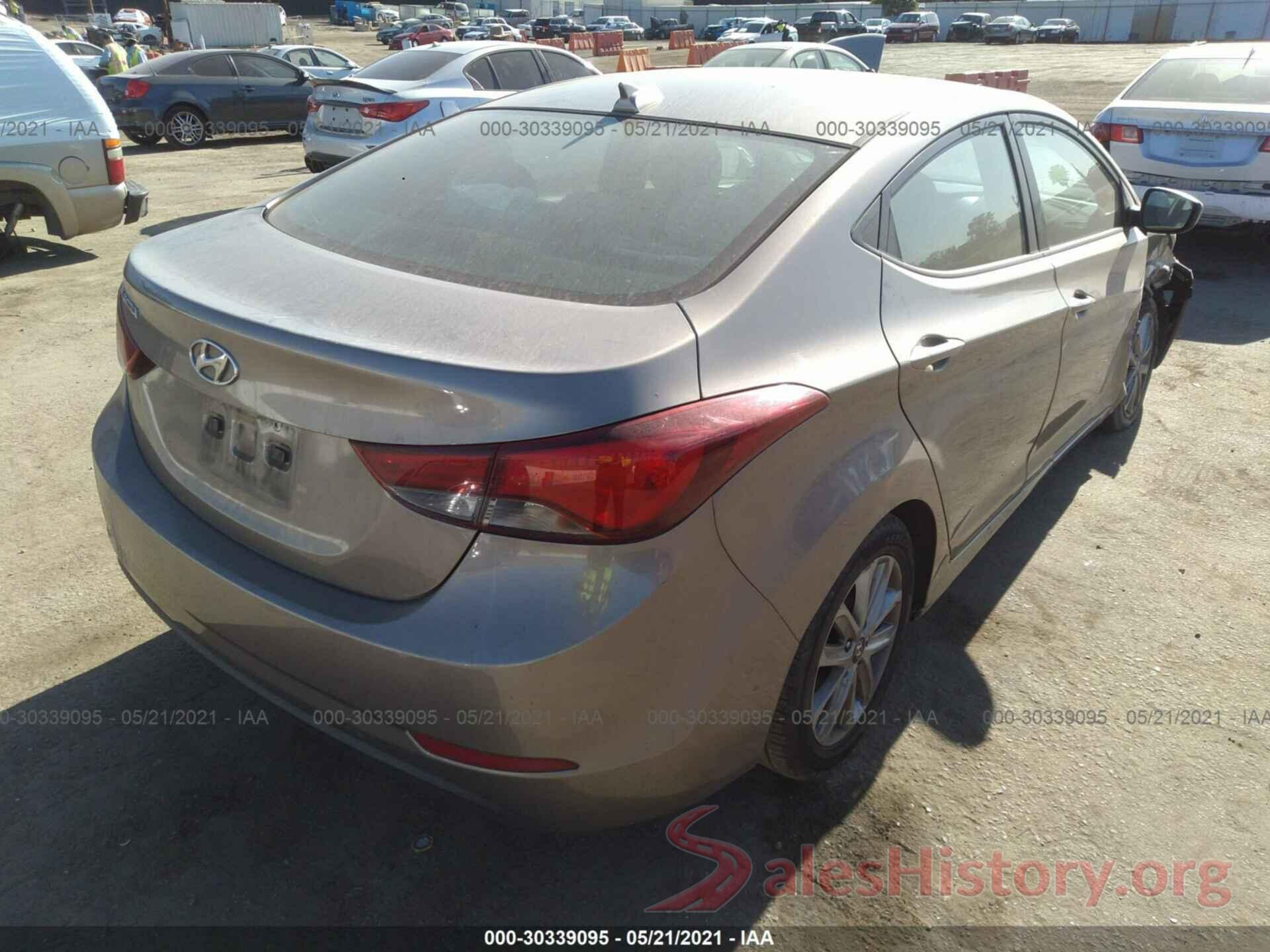 5NPDH4AE7GH706391 2016 HYUNDAI ELANTRA