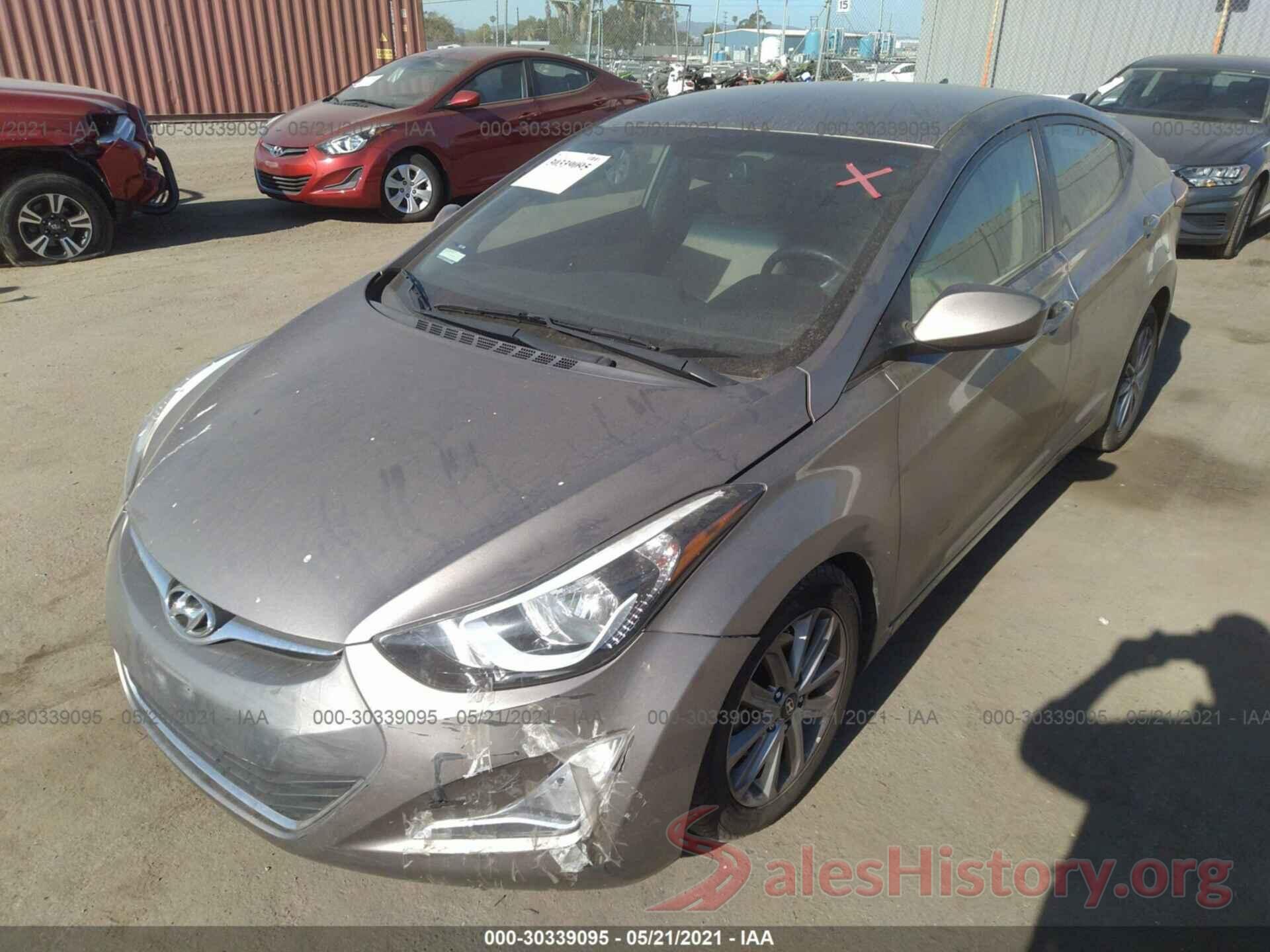 5NPDH4AE7GH706391 2016 HYUNDAI ELANTRA