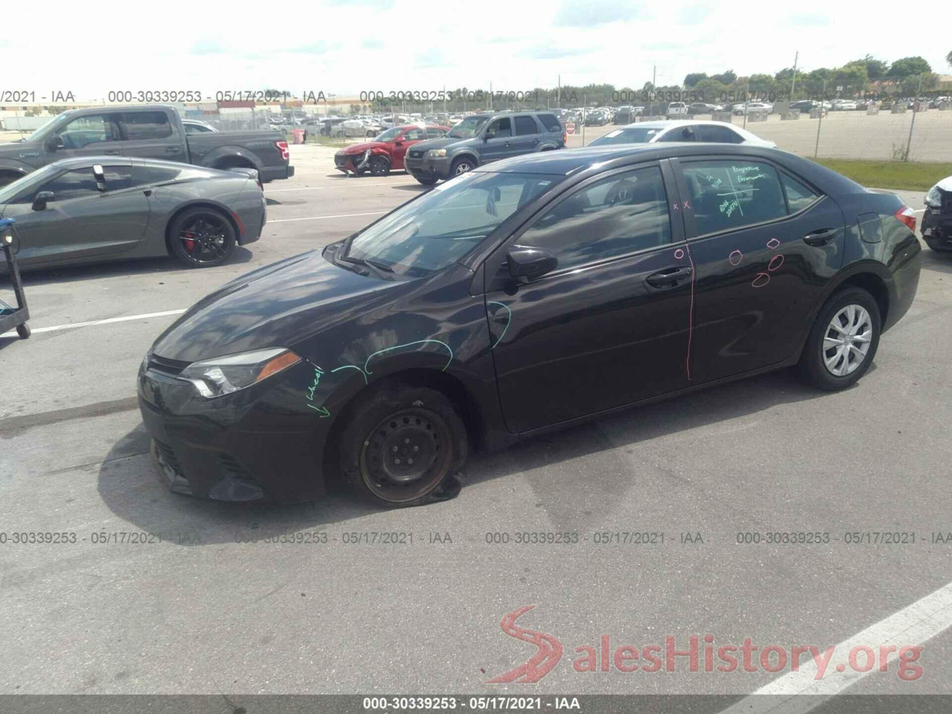 5YFBURHE0GP433710 2016 TOYOTA COROLLA