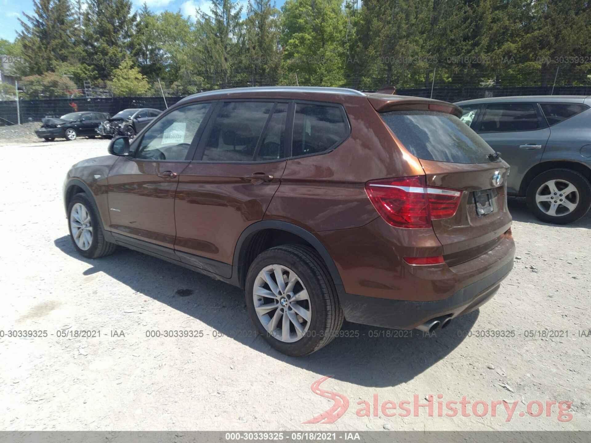 5UXWX9C55H0T01889 2017 BMW X3