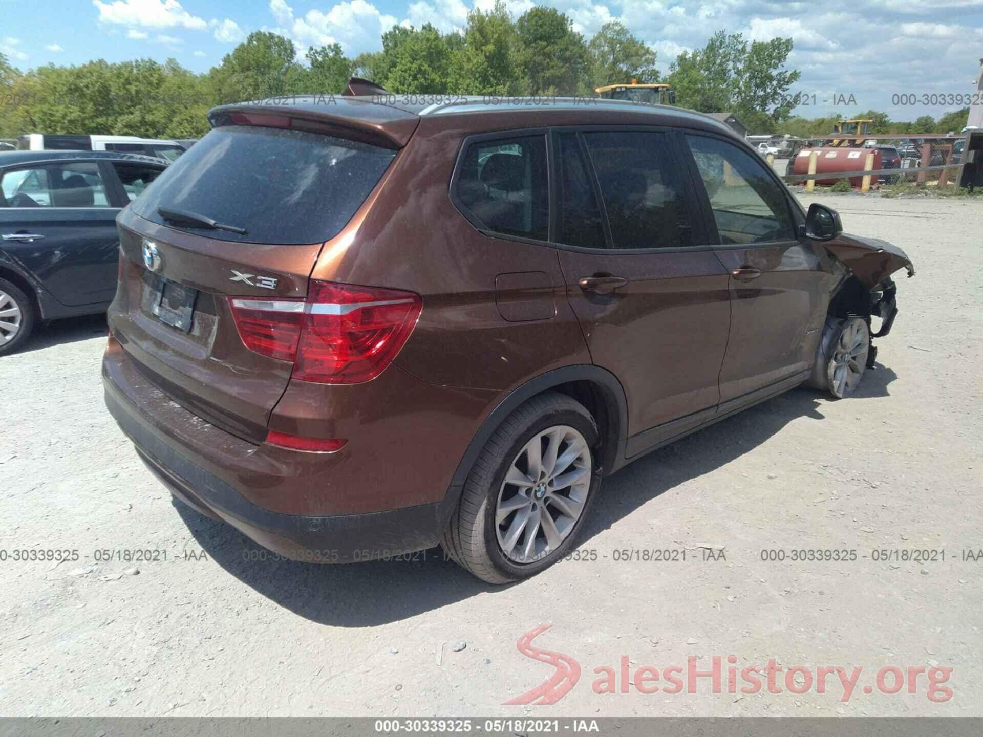 5UXWX9C55H0T01889 2017 BMW X3