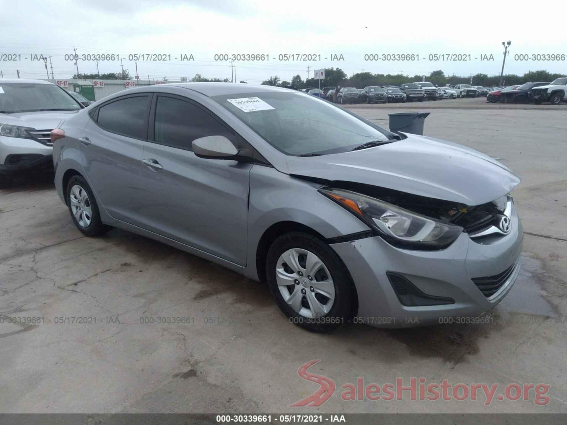 5NPDH4AEXGH731804 2016 HYUNDAI ELANTRA