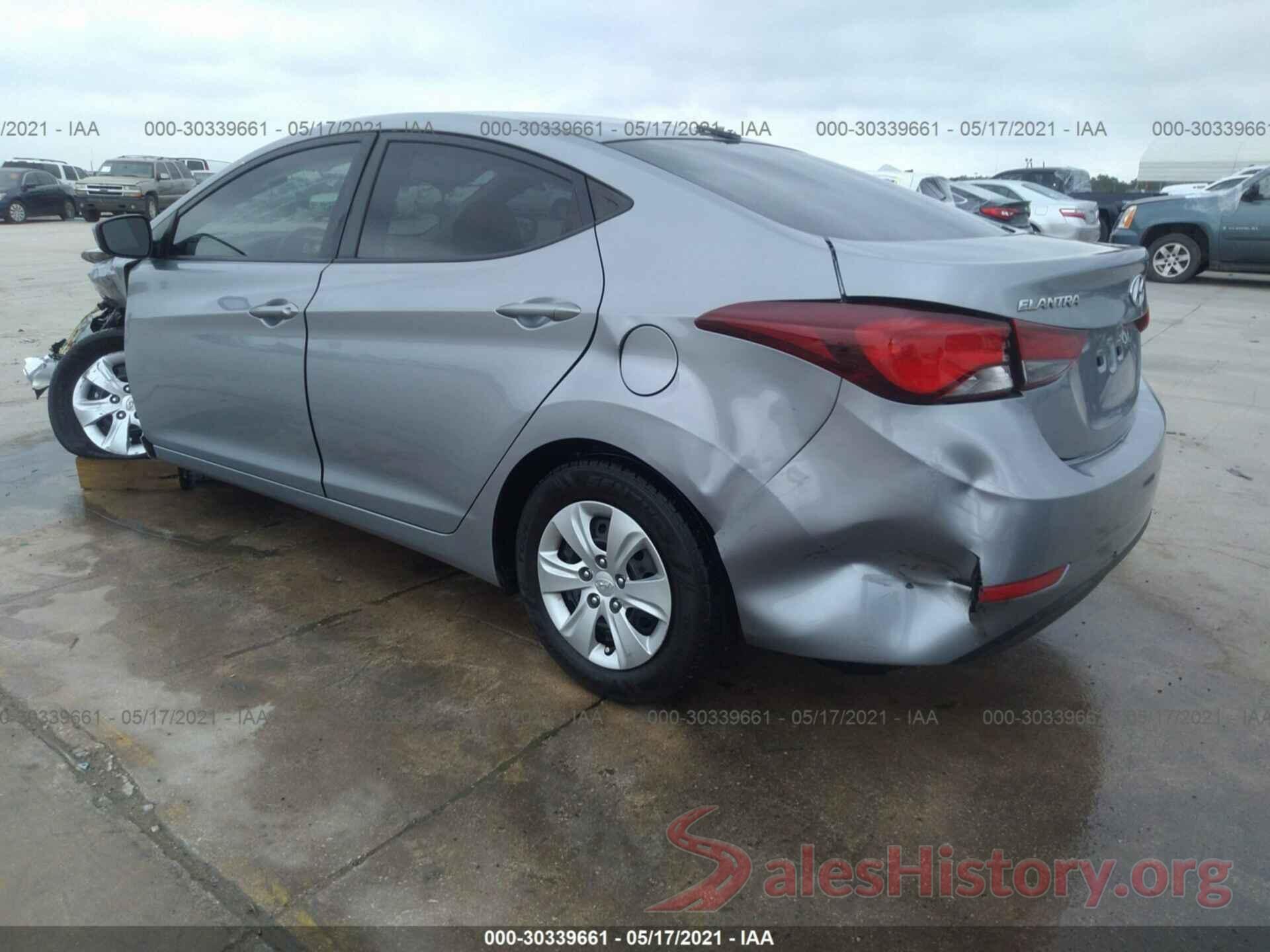 5NPDH4AEXGH731804 2016 HYUNDAI ELANTRA