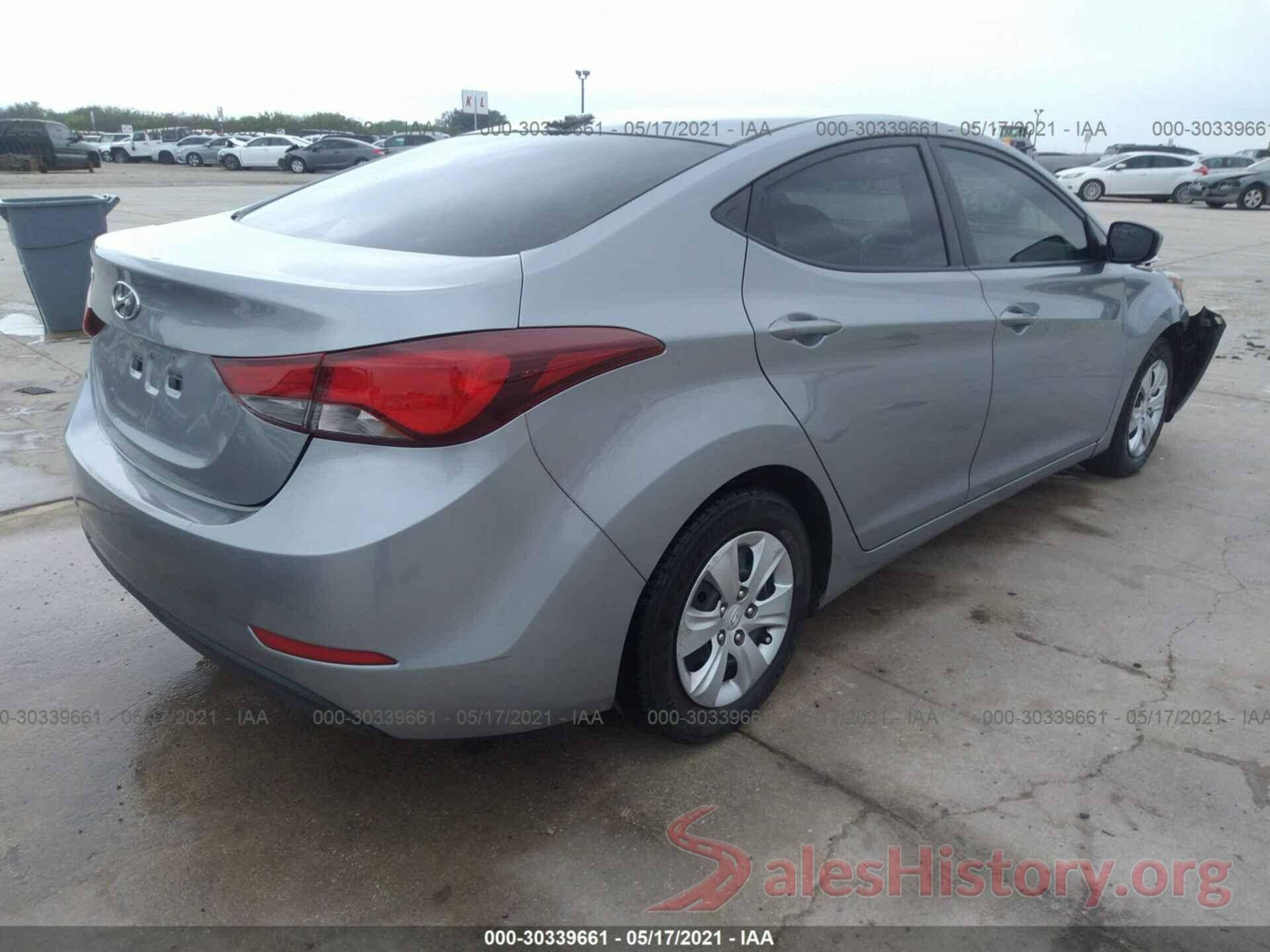 5NPDH4AEXGH731804 2016 HYUNDAI ELANTRA