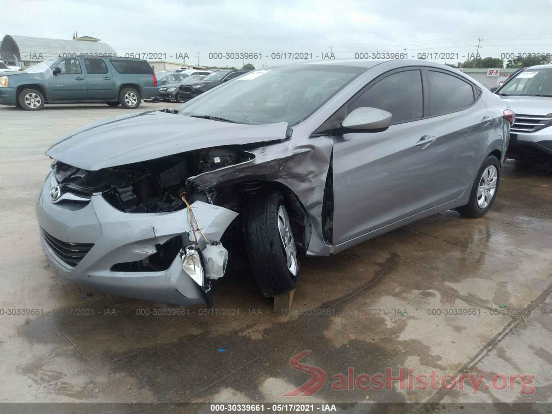 5NPDH4AEXGH731804 2016 HYUNDAI ELANTRA