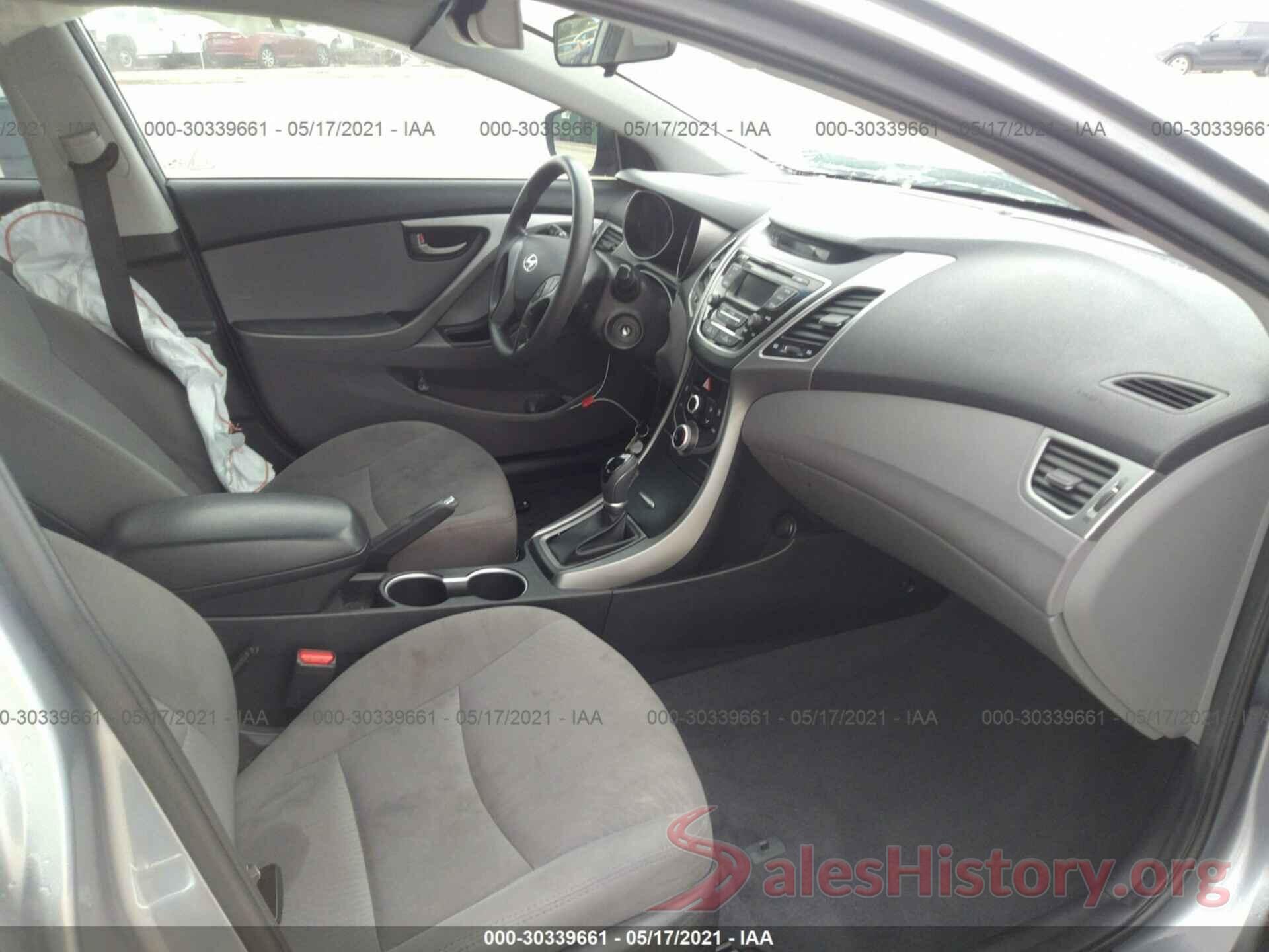 5NPDH4AEXGH731804 2016 HYUNDAI ELANTRA