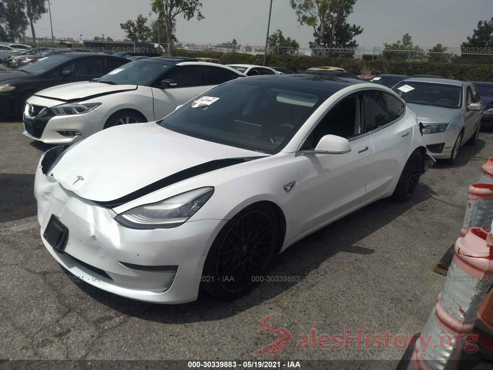 5YJ3E1EB8KF408359 2019 TESLA MODEL 3