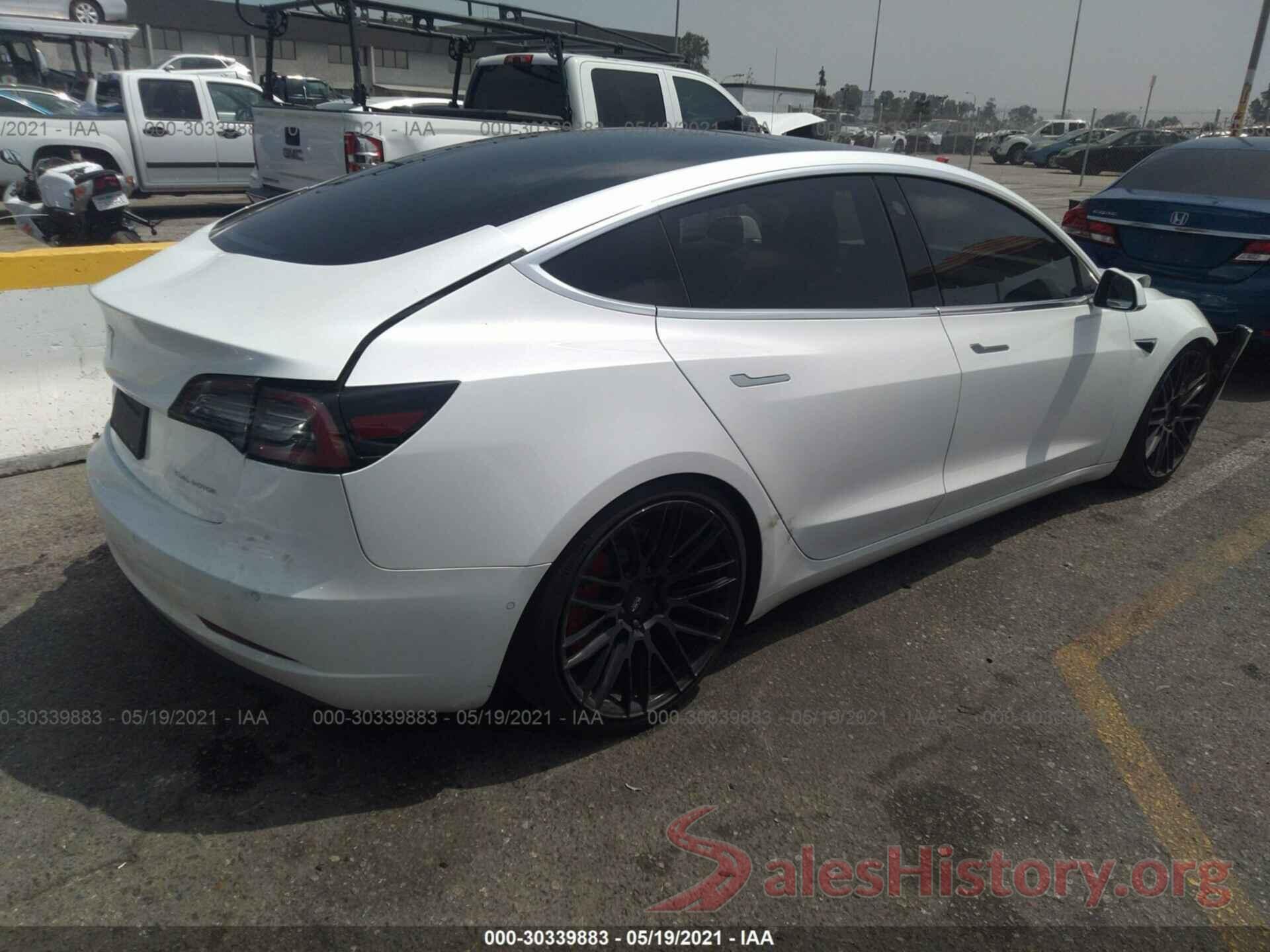 5YJ3E1EB8KF408359 2019 TESLA MODEL 3