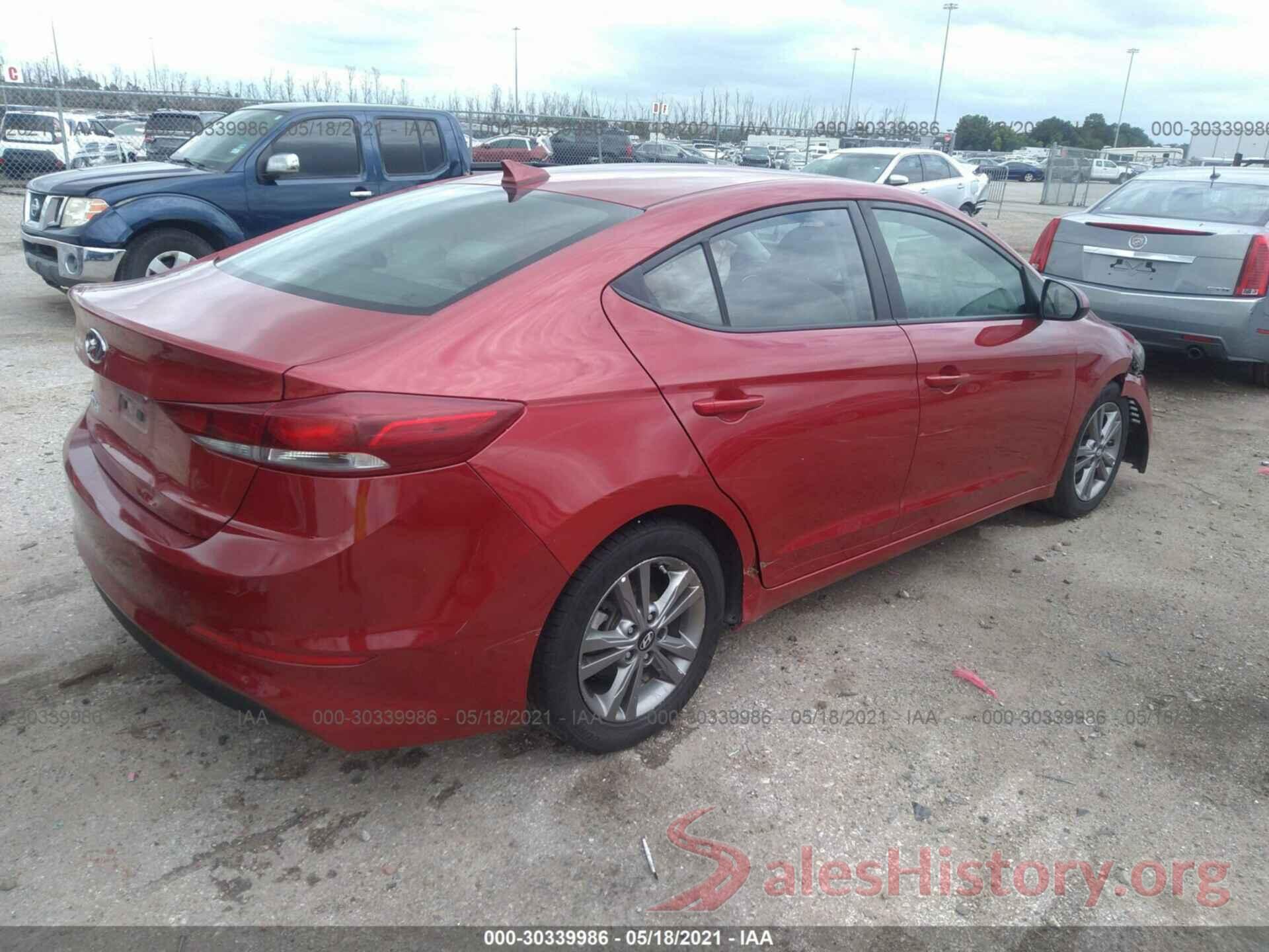 5NPD84LF6JH245519 2018 HYUNDAI ELANTRA