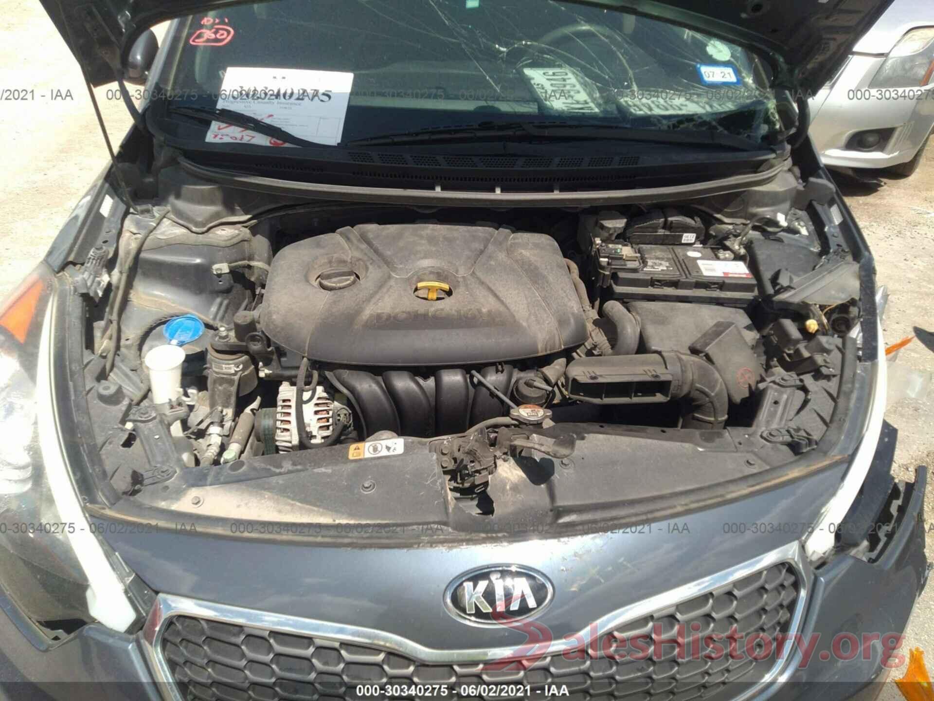 KNAFK4A6XG5593133 2016 KIA FORTE