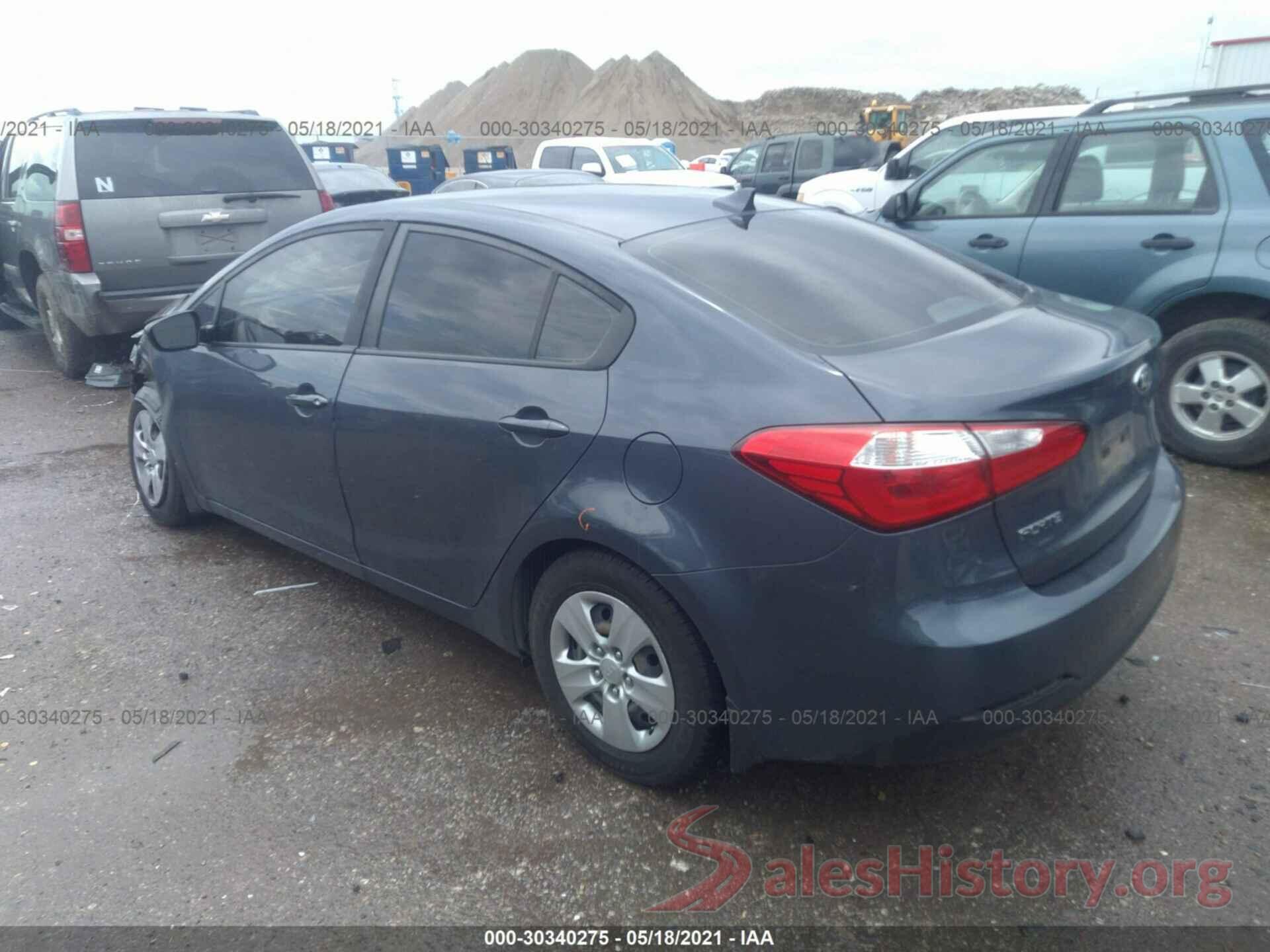 KNAFK4A6XG5593133 2016 KIA FORTE