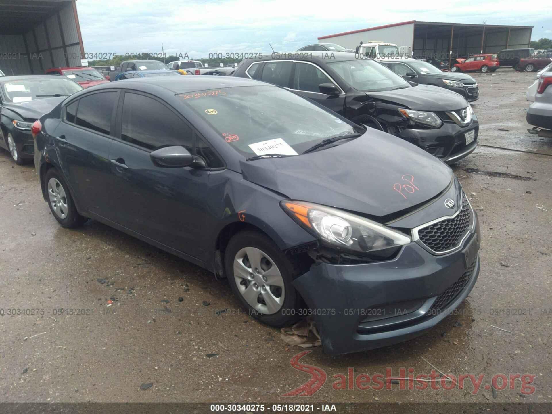 KNAFK4A6XG5593133 2016 KIA FORTE