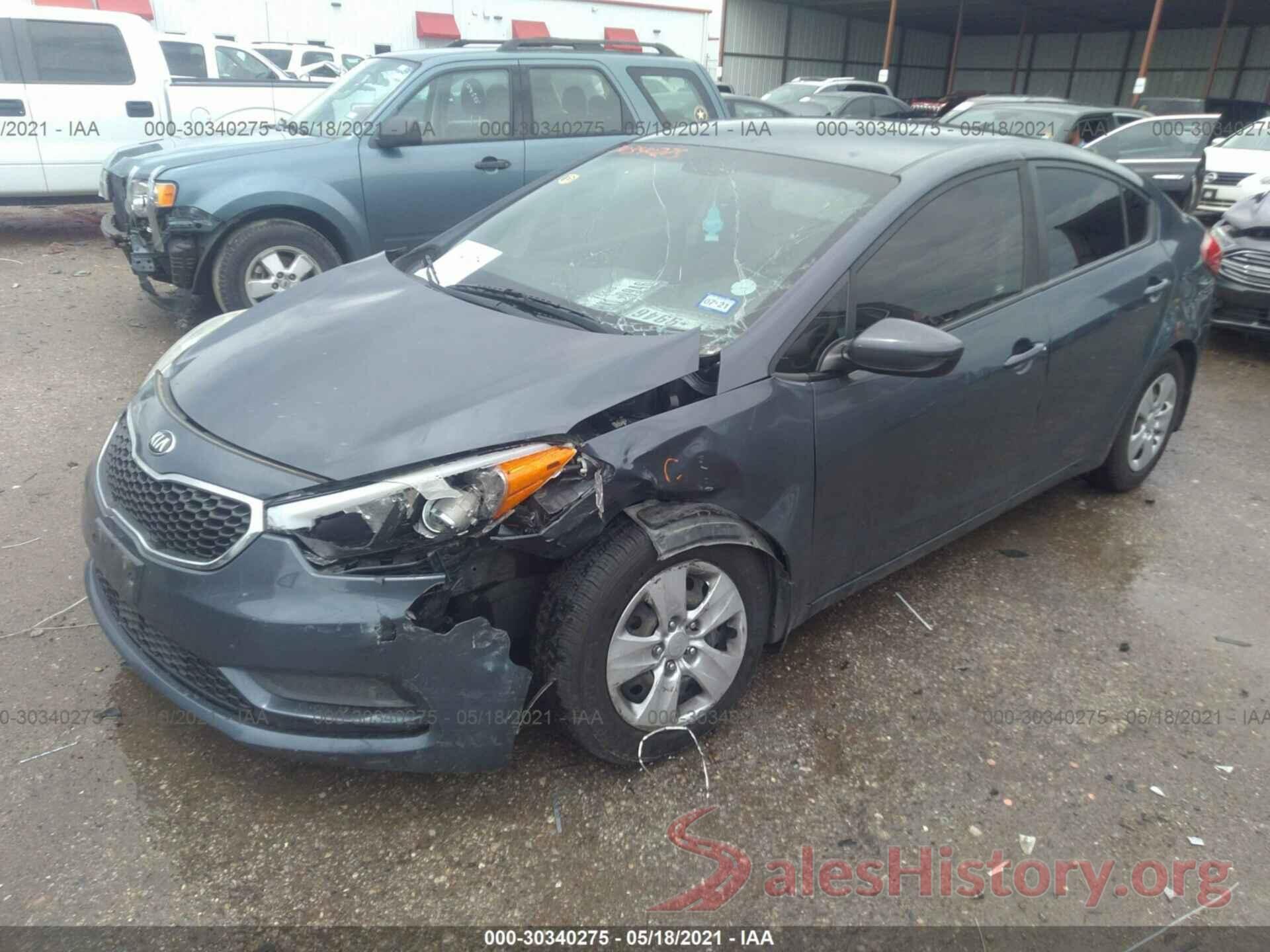 KNAFK4A6XG5593133 2016 KIA FORTE