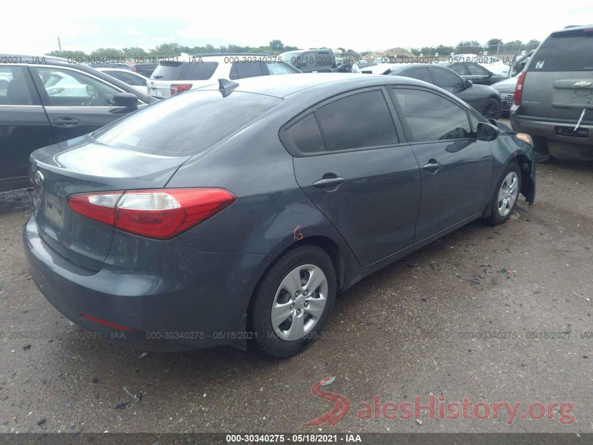 KNAFK4A6XG5593133 2016 KIA FORTE