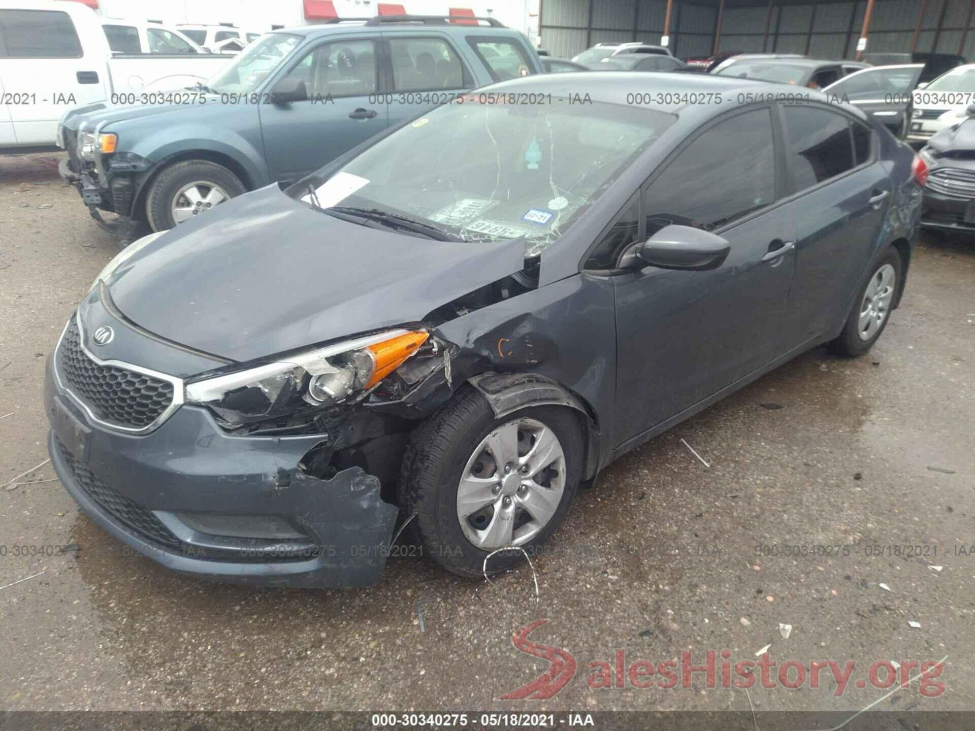 KNAFK4A6XG5593133 2016 KIA FORTE