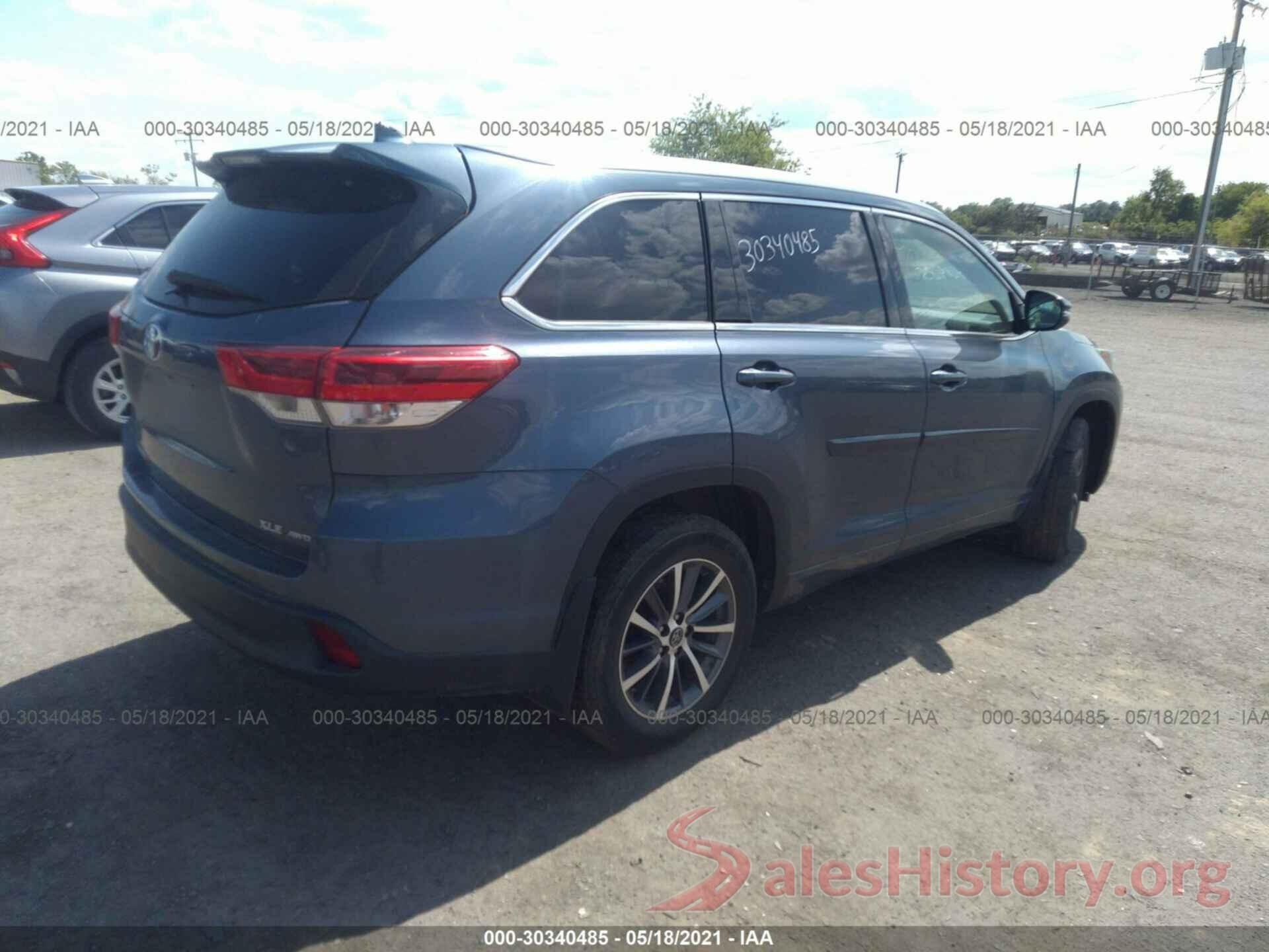 5TDJZRFH4JS492123 2018 TOYOTA HIGHLANDER