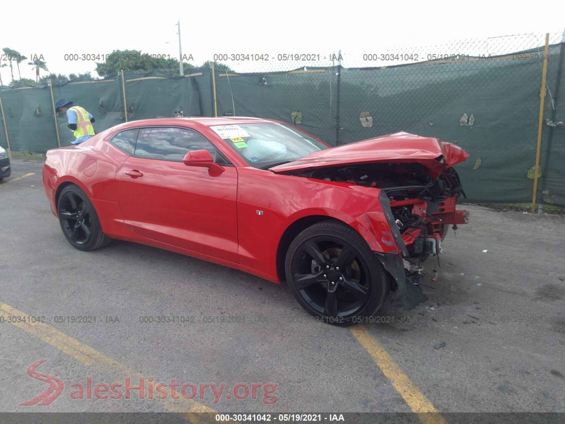 2018 CHEVROLET CAMARO VIN 1G1FB1RX6J0143619, auction photo
