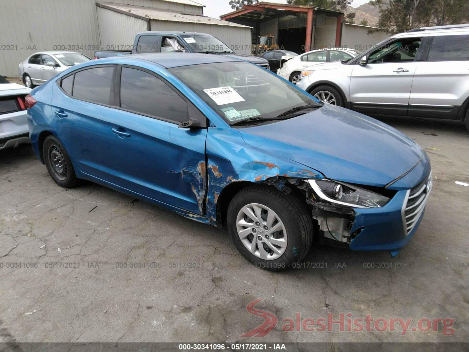 5NPD74LF5HH076087 2017 HYUNDAI ELANTRA