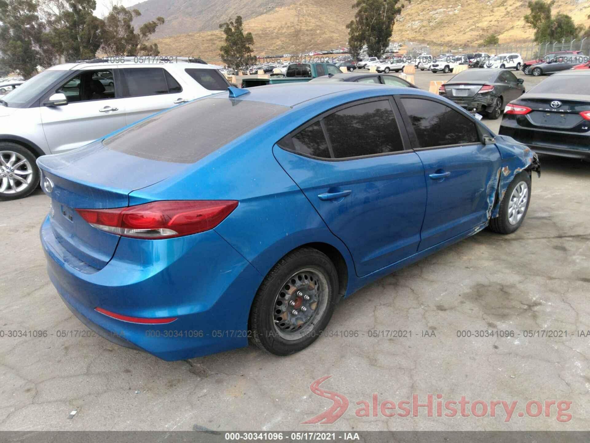 5NPD74LF5HH076087 2017 HYUNDAI ELANTRA