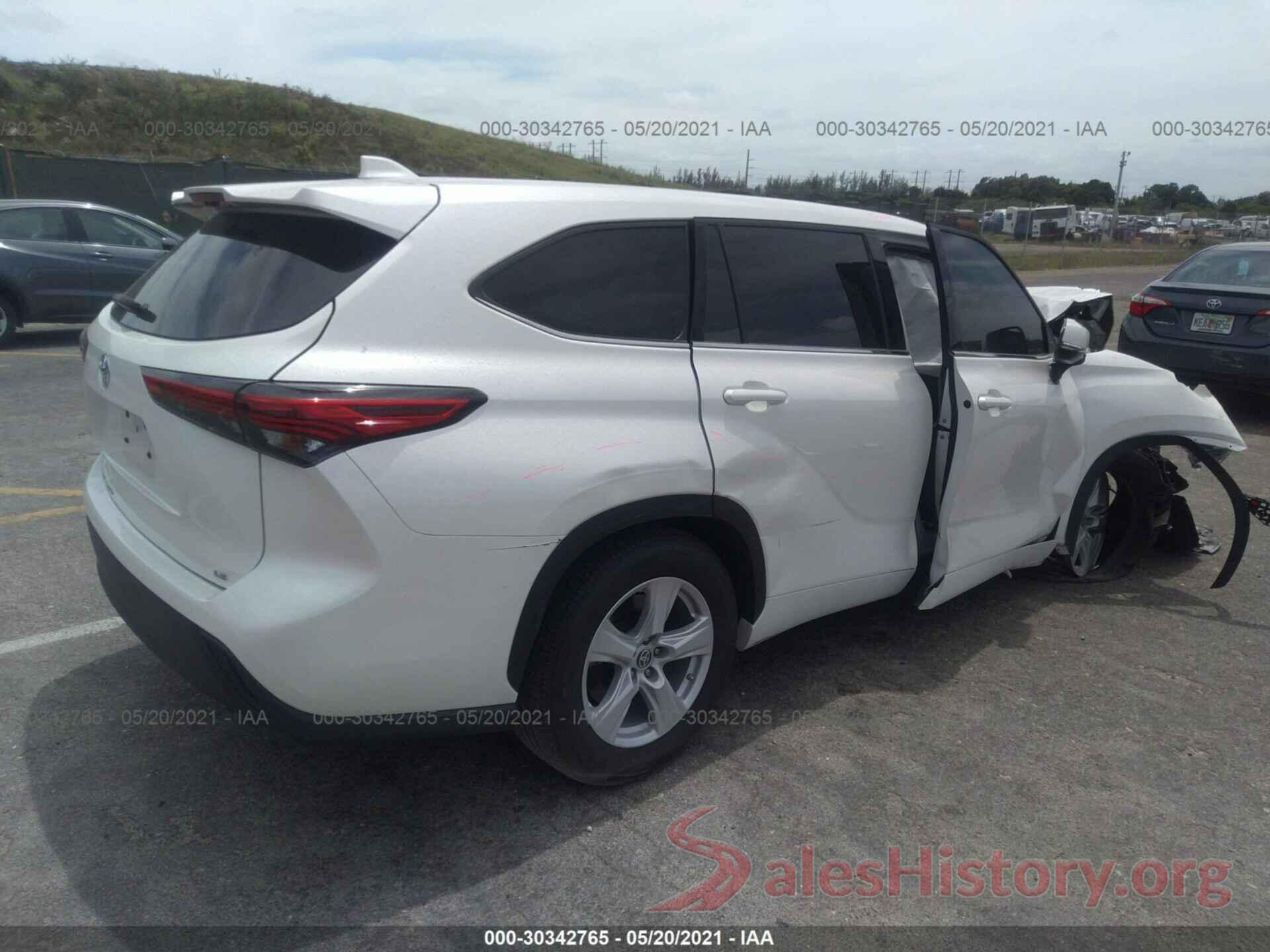 5TDZZRAH0LS501655 2020 TOYOTA HIGHLANDER