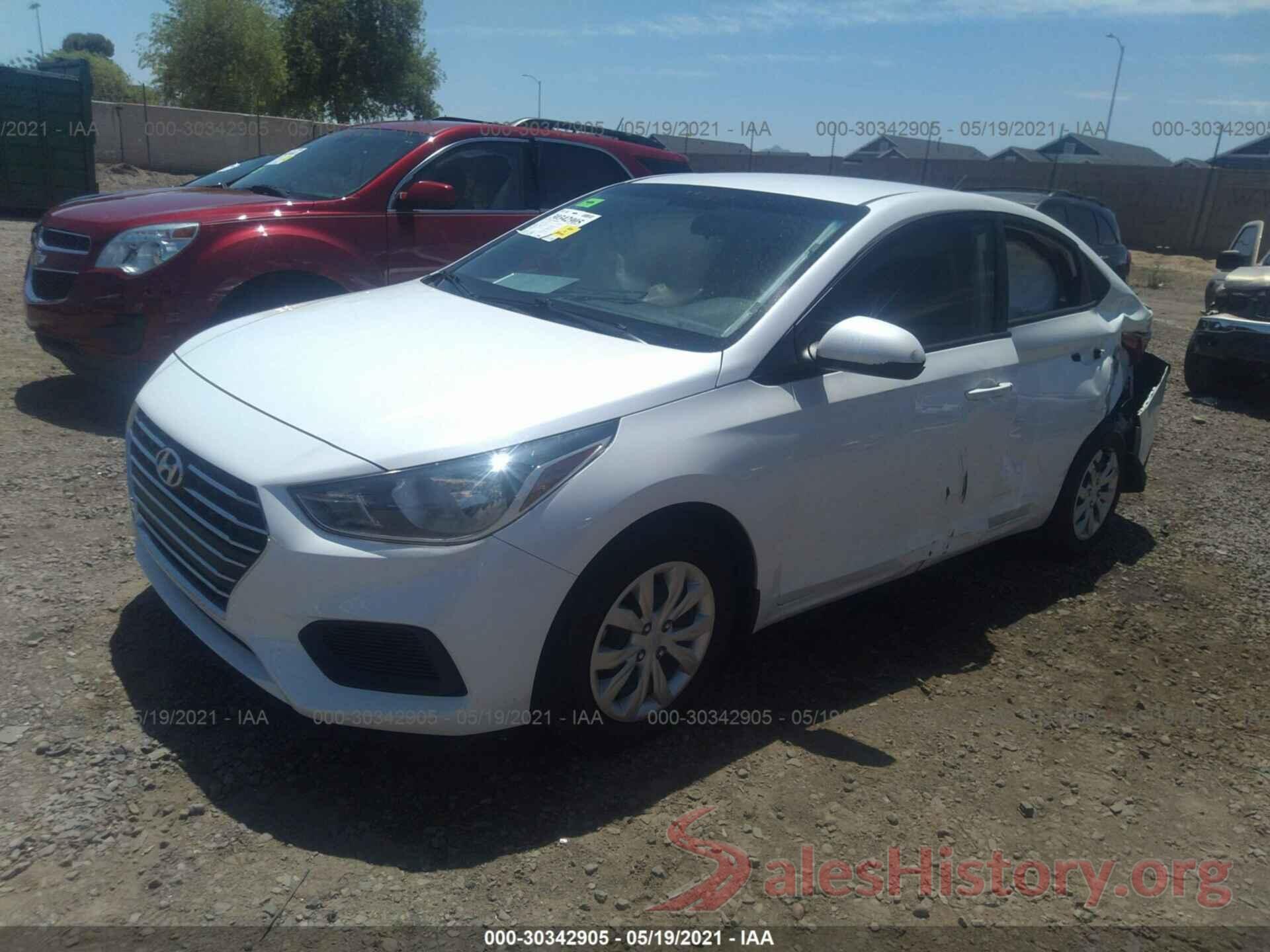 3KPC24A3XKE088380 2019 HYUNDAI ACCENT