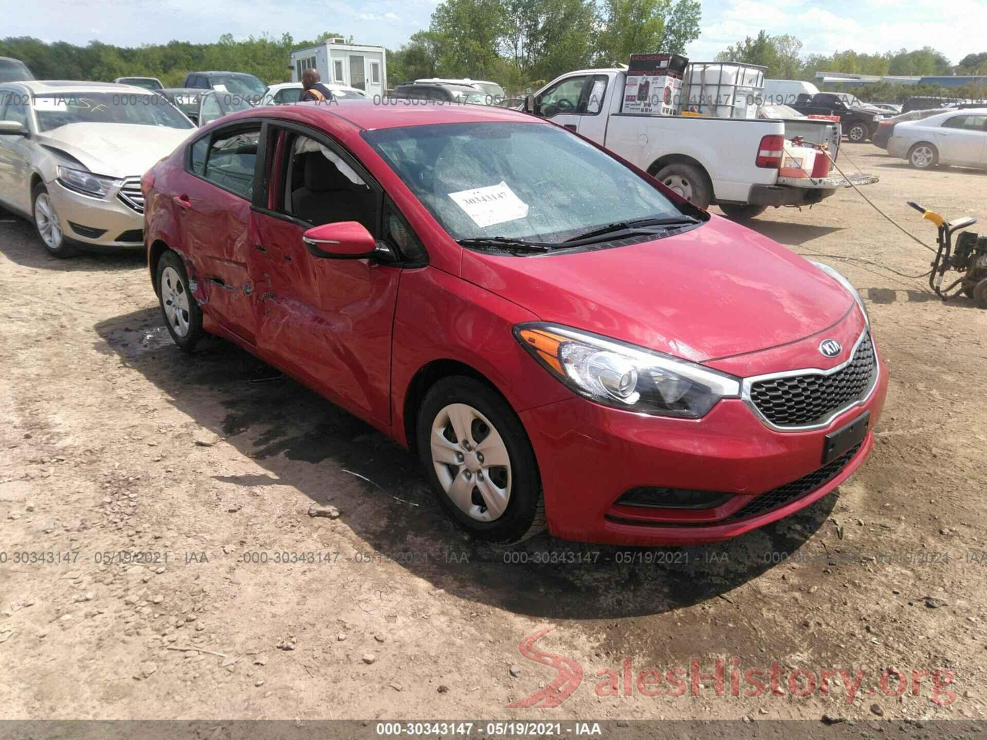 KNAFX4A61G5537499 2016 KIA FORTE