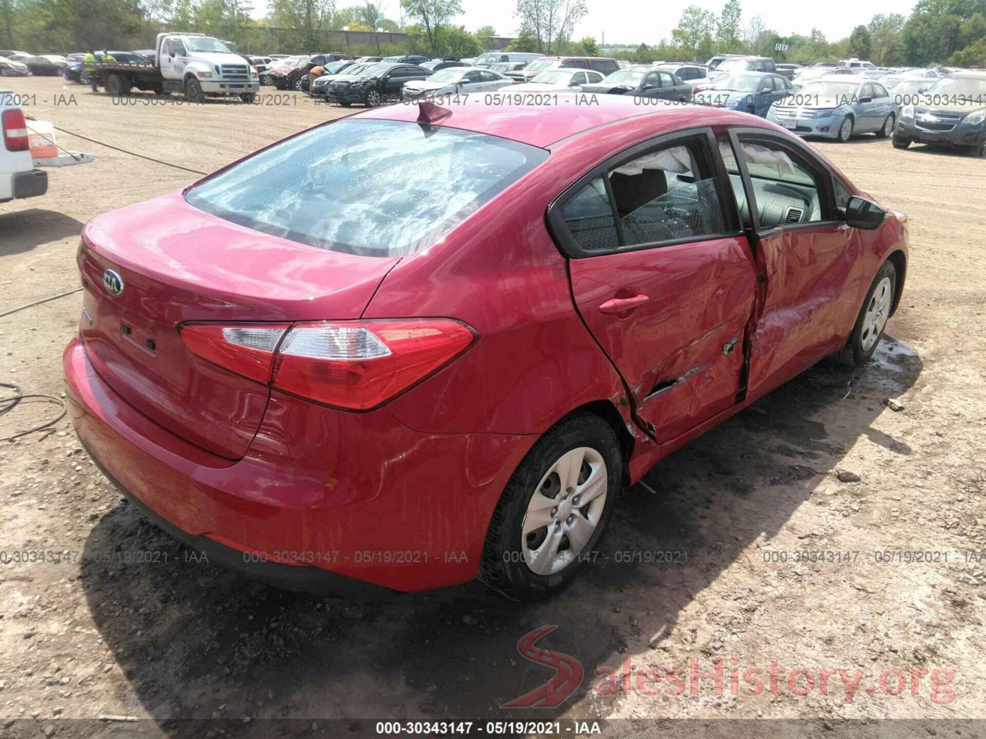 KNAFX4A61G5537499 2016 KIA FORTE