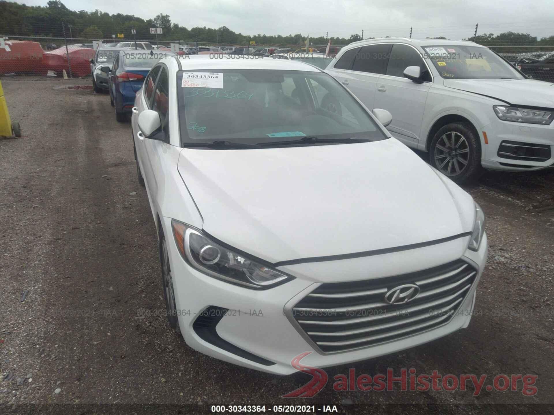 5NPD84LF3JH331578 2018 HYUNDAI ELANTRA