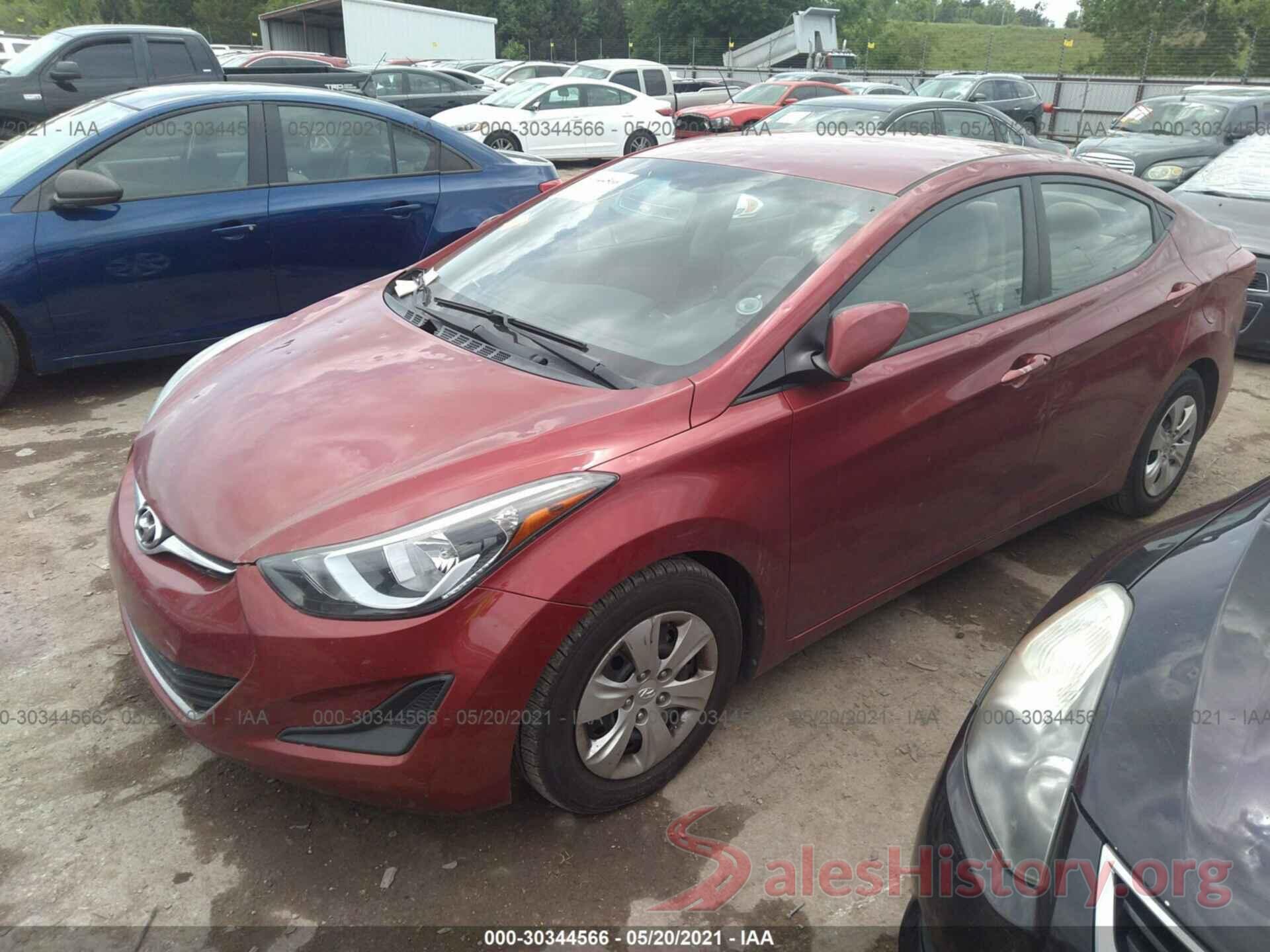 5NPDH4AE5GH769019 2016 HYUNDAI ELANTRA