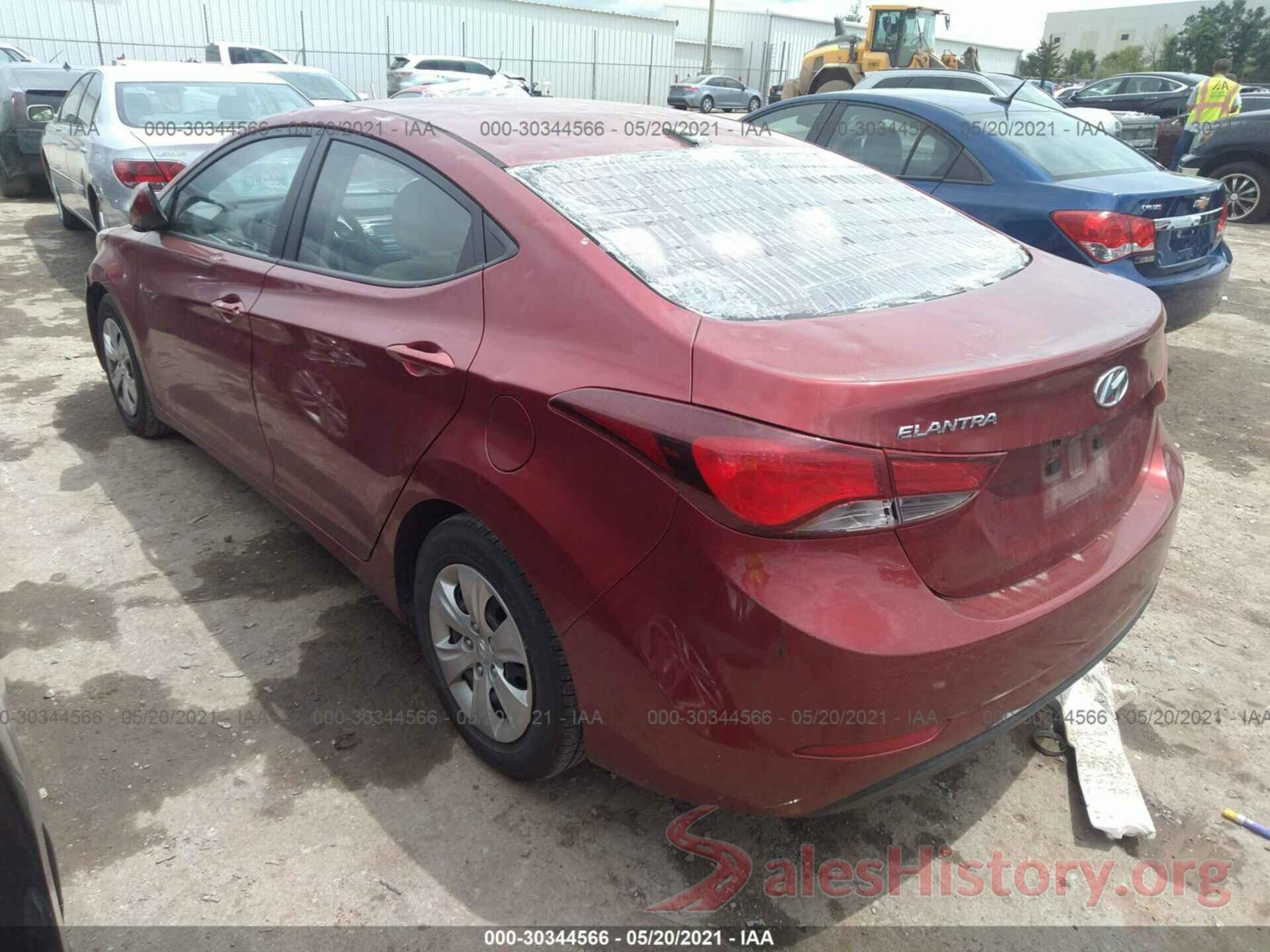 5NPDH4AE5GH769019 2016 HYUNDAI ELANTRA