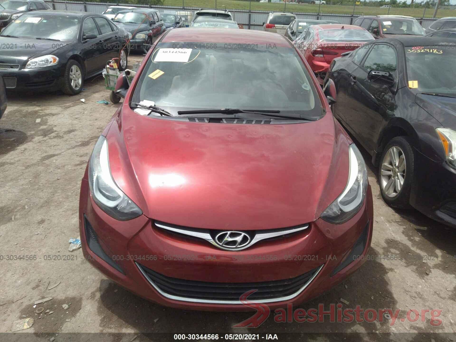 5NPDH4AE5GH769019 2016 HYUNDAI ELANTRA