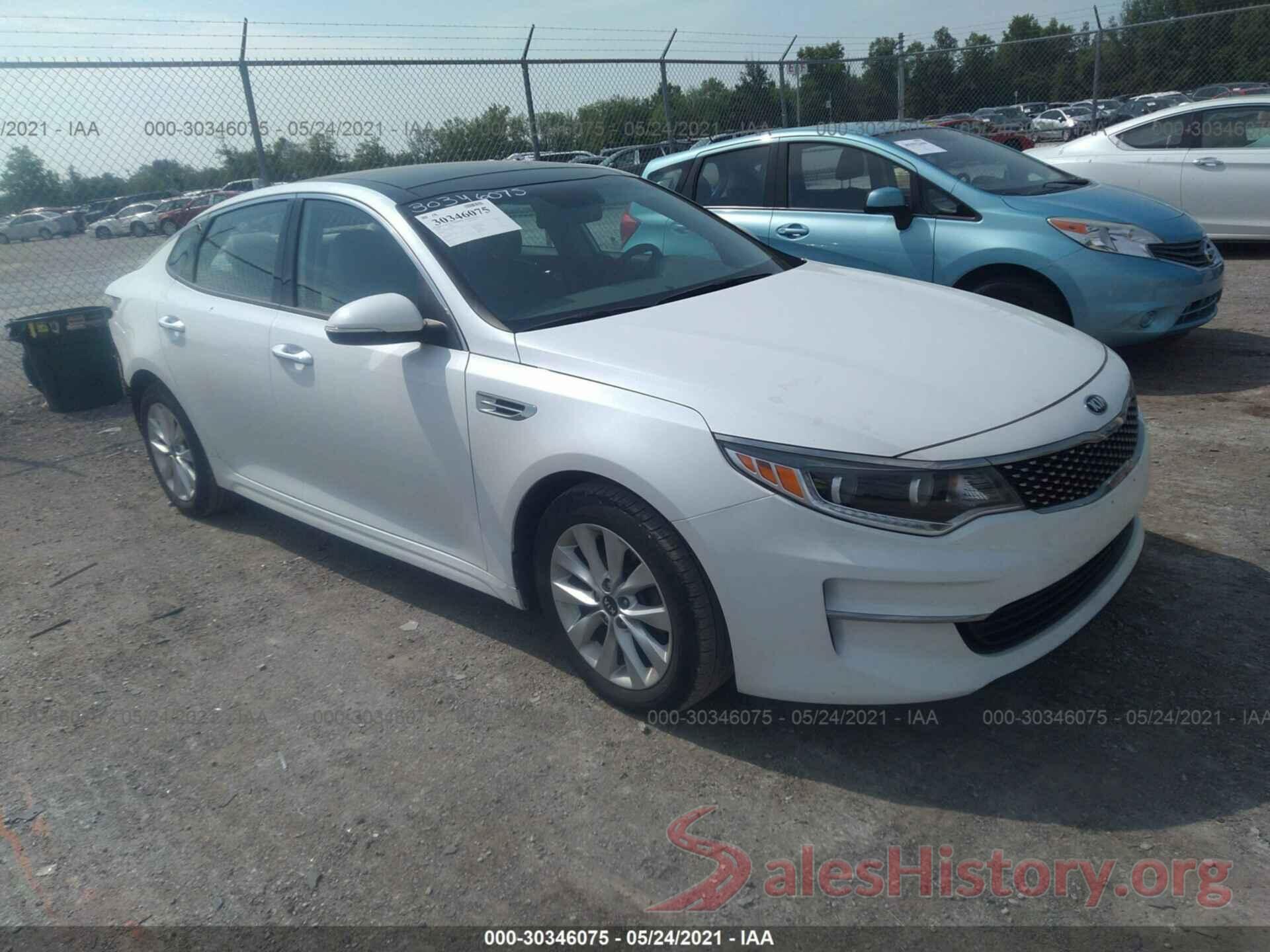 5XXGU4L30GG085074 2016 KIA OPTIMA