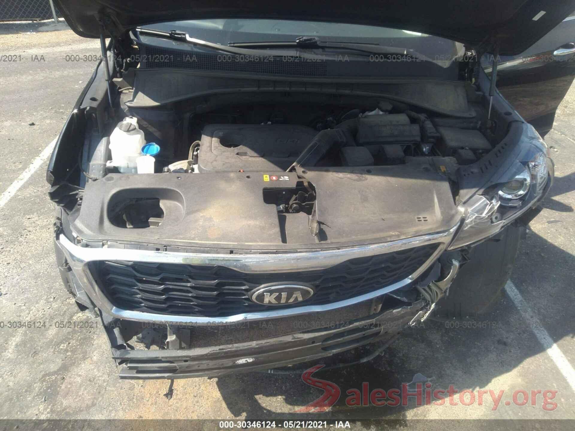 5XYPG4A38KG554121 2019 KIA SORENTO