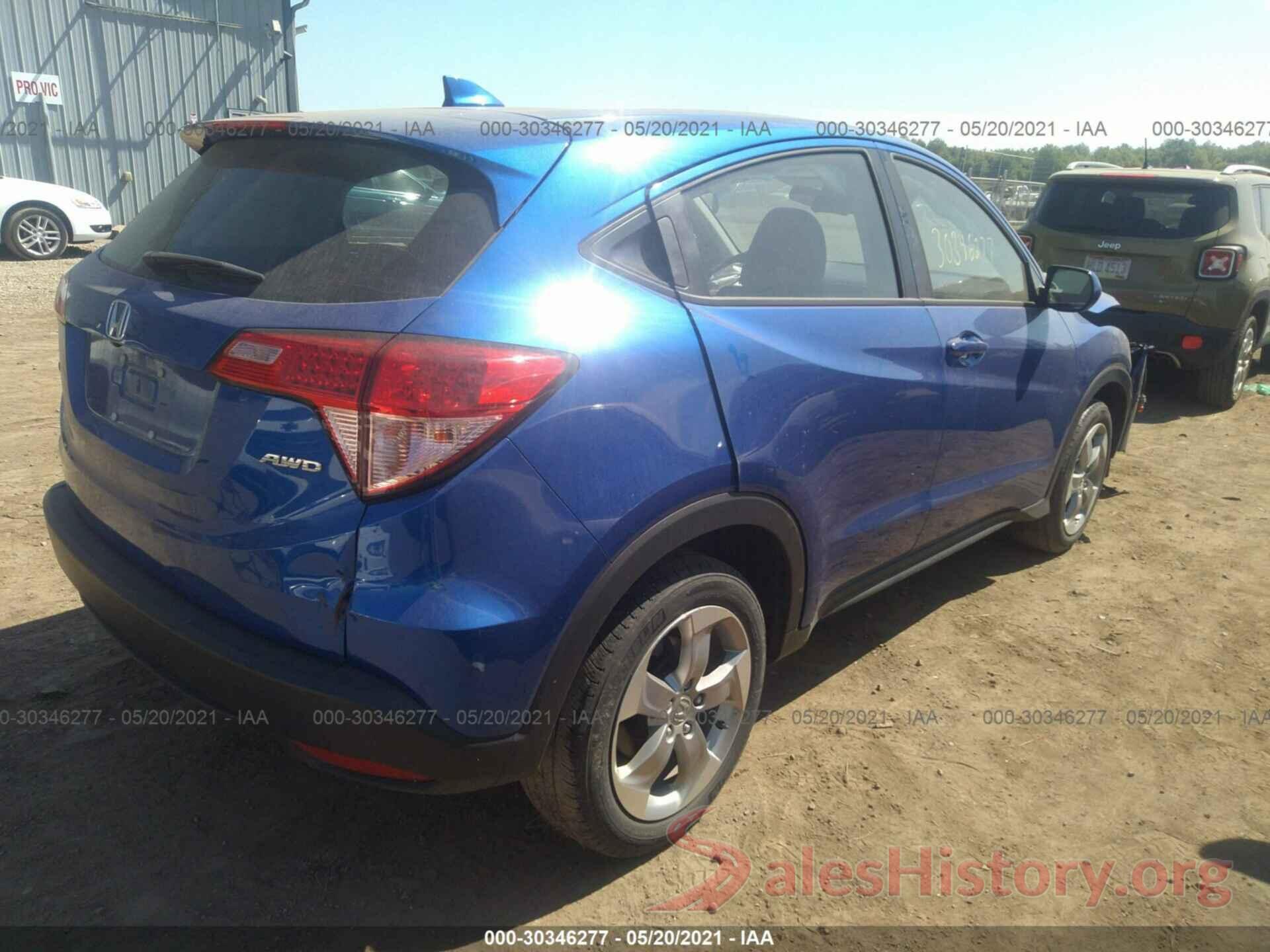 3CZRU6H39JG718750 2018 HONDA HR-V