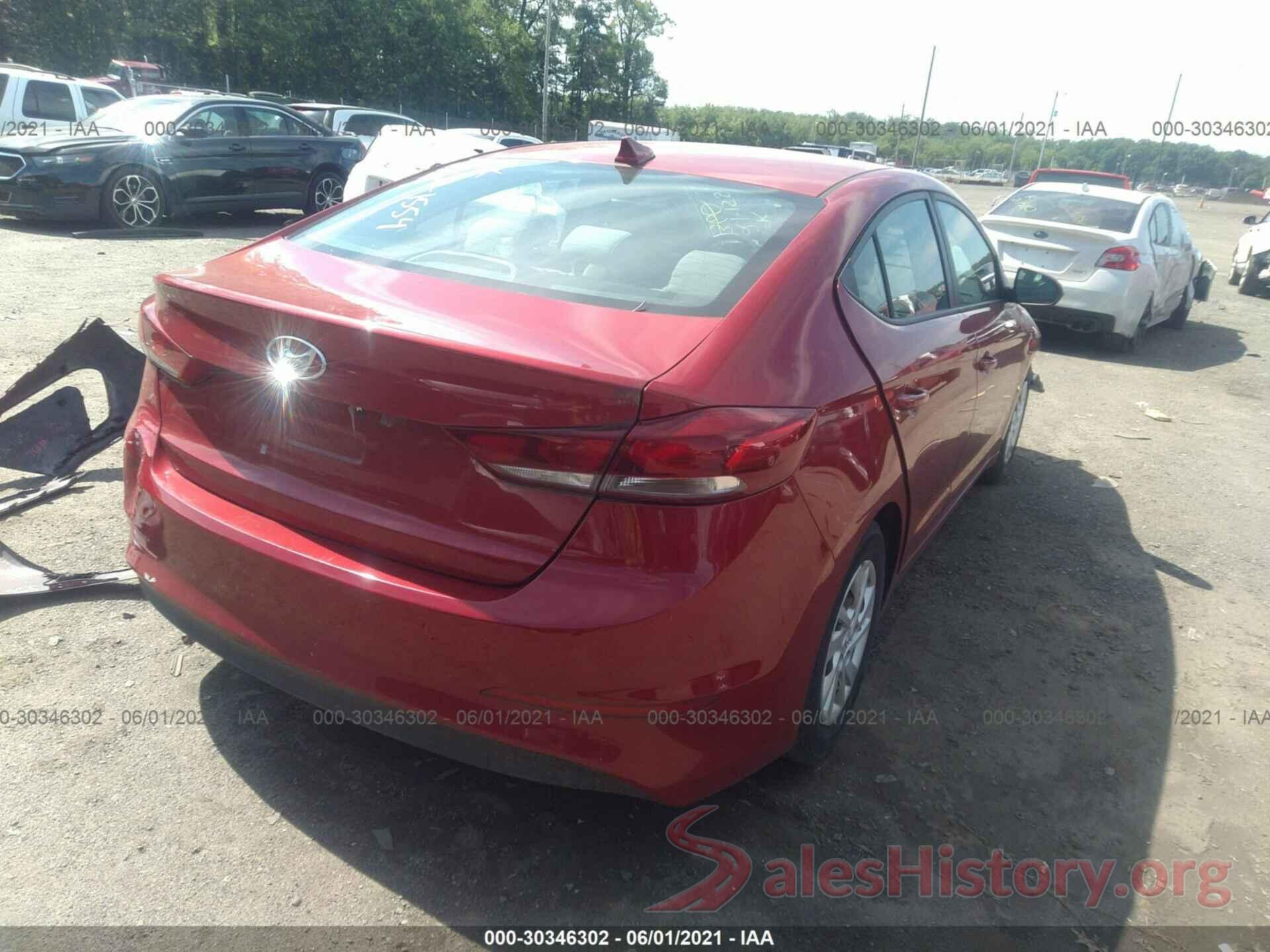 5NPD74LF6HH098664 2017 HYUNDAI ELANTRA