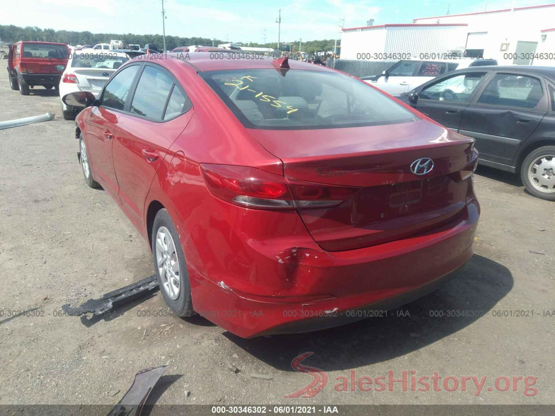 5NPD74LF6HH098664 2017 HYUNDAI ELANTRA