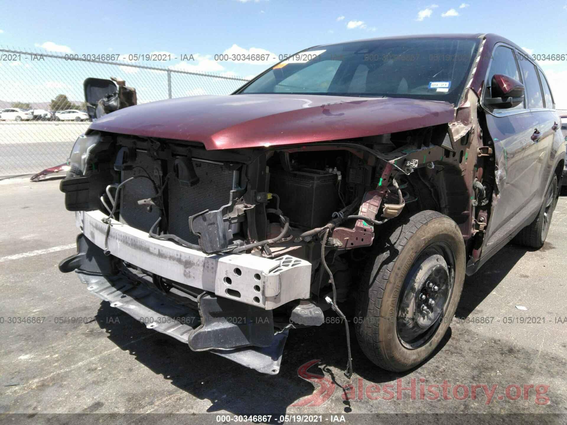 5TDZARFH3KS054298 2019 TOYOTA HIGHLANDER