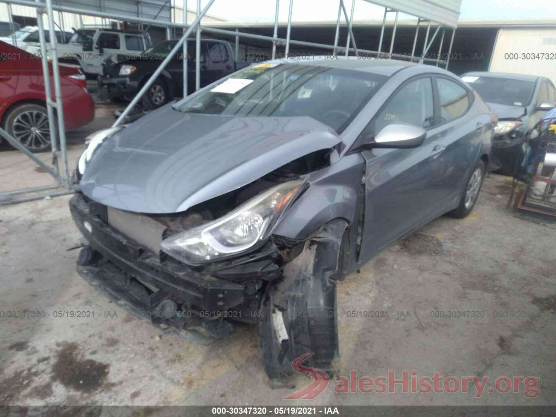 5NPDH4AE2GH709568 2016 HYUNDAI ELANTRA