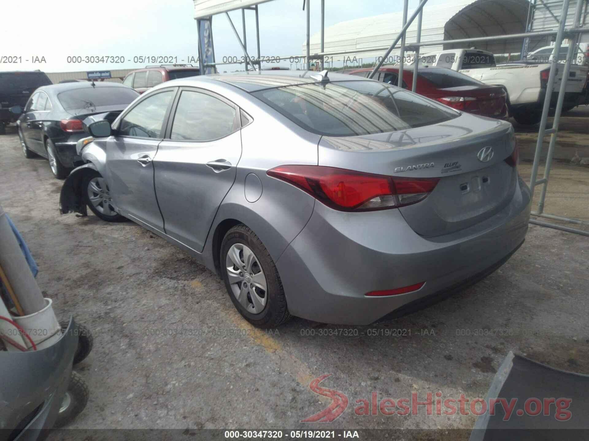 5NPDH4AE2GH709568 2016 HYUNDAI ELANTRA