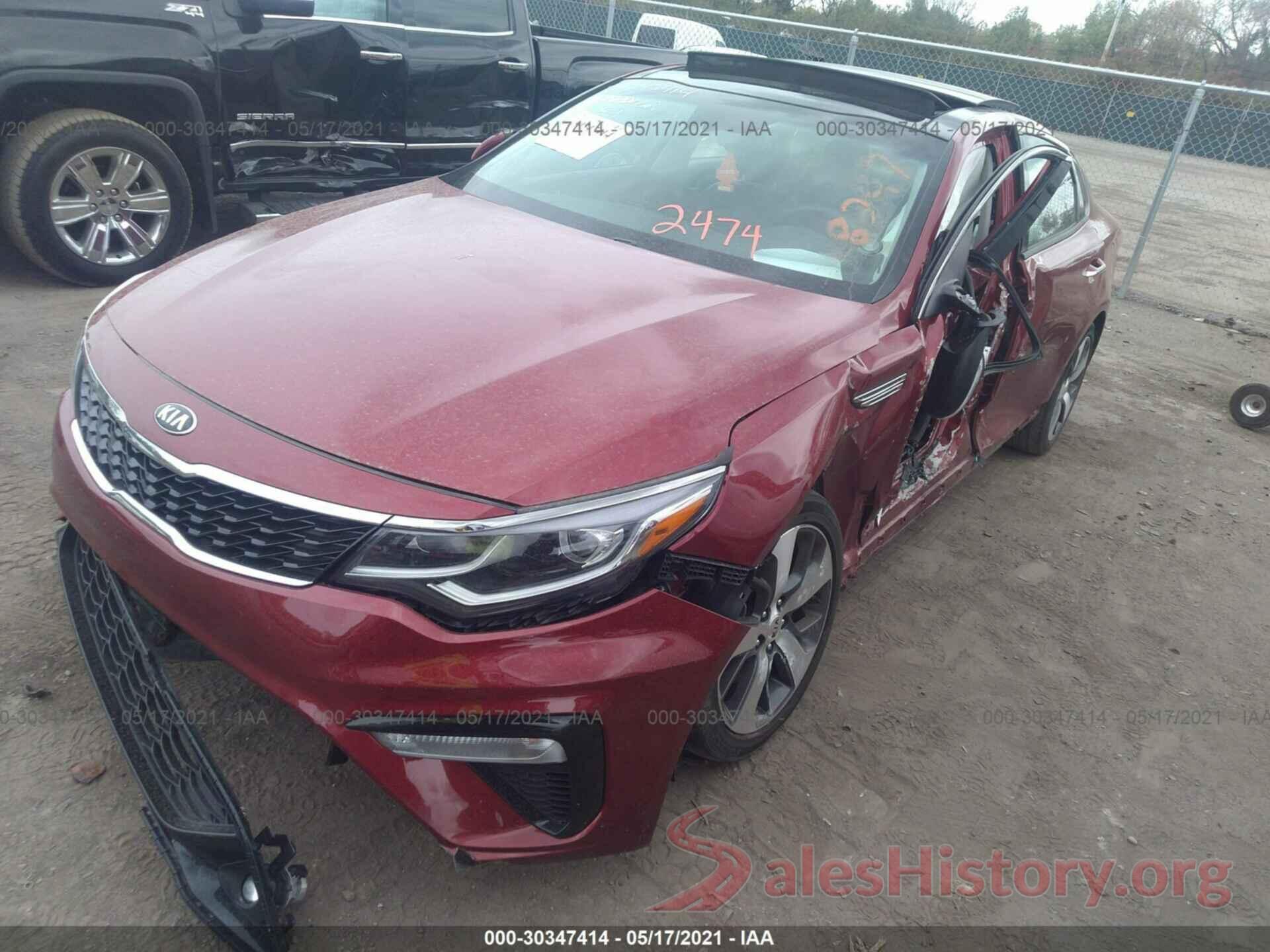 5XXGT4L3XKG282474 2019 KIA OPTIMA