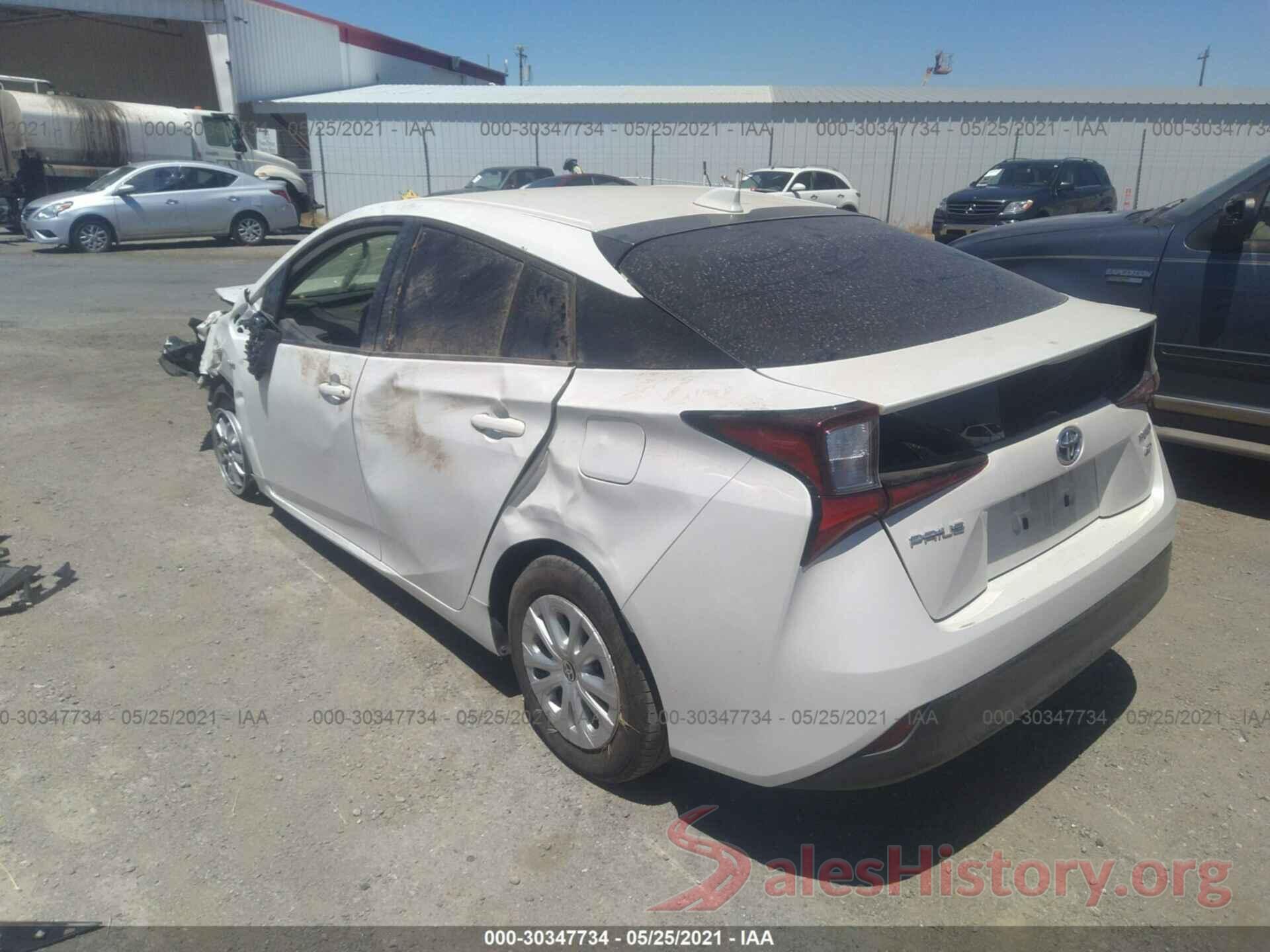 JTDKARFU4L3114123 2020 TOYOTA PRIUS