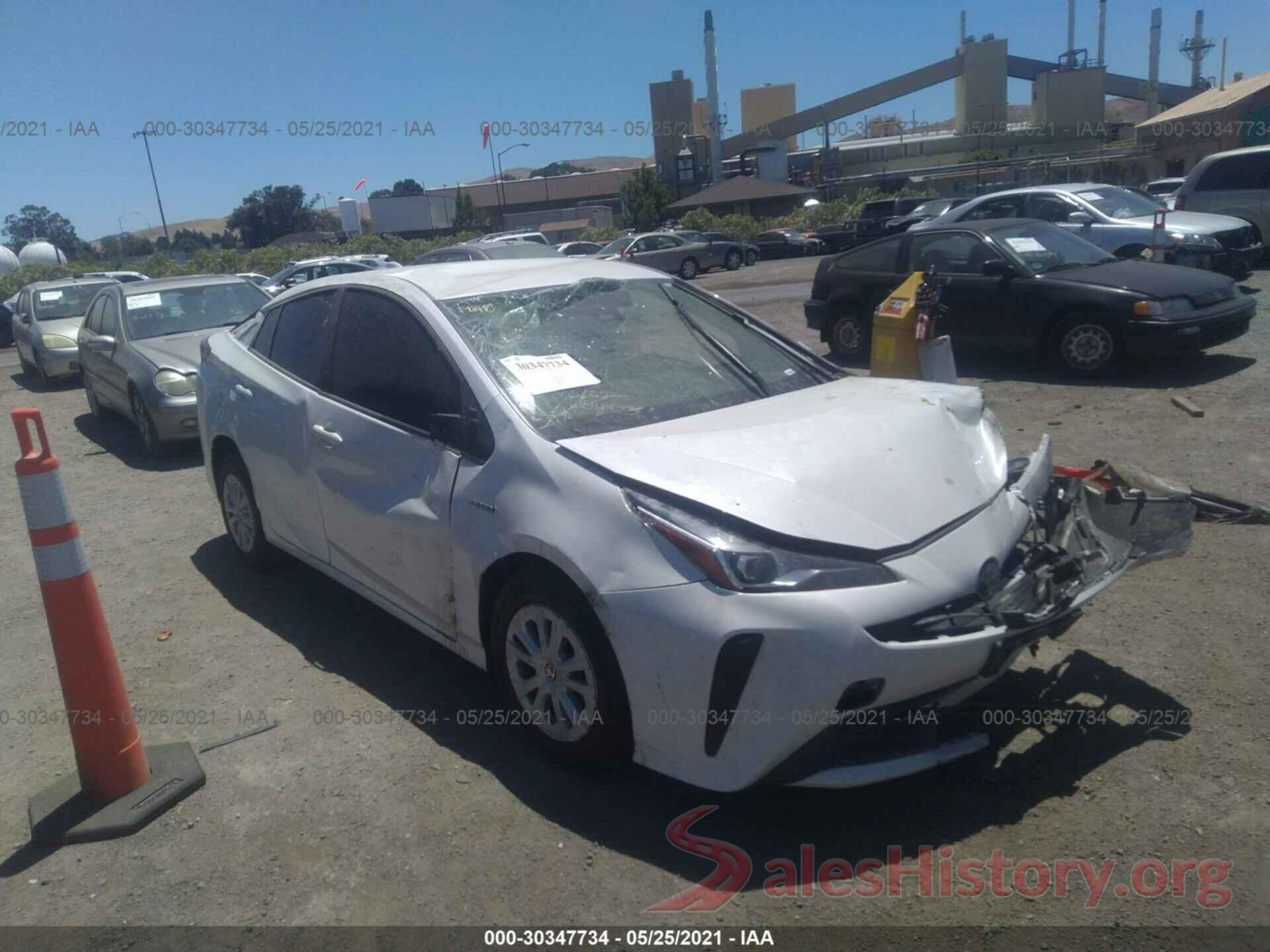 JTDKARFU4L3114123 2020 TOYOTA PRIUS