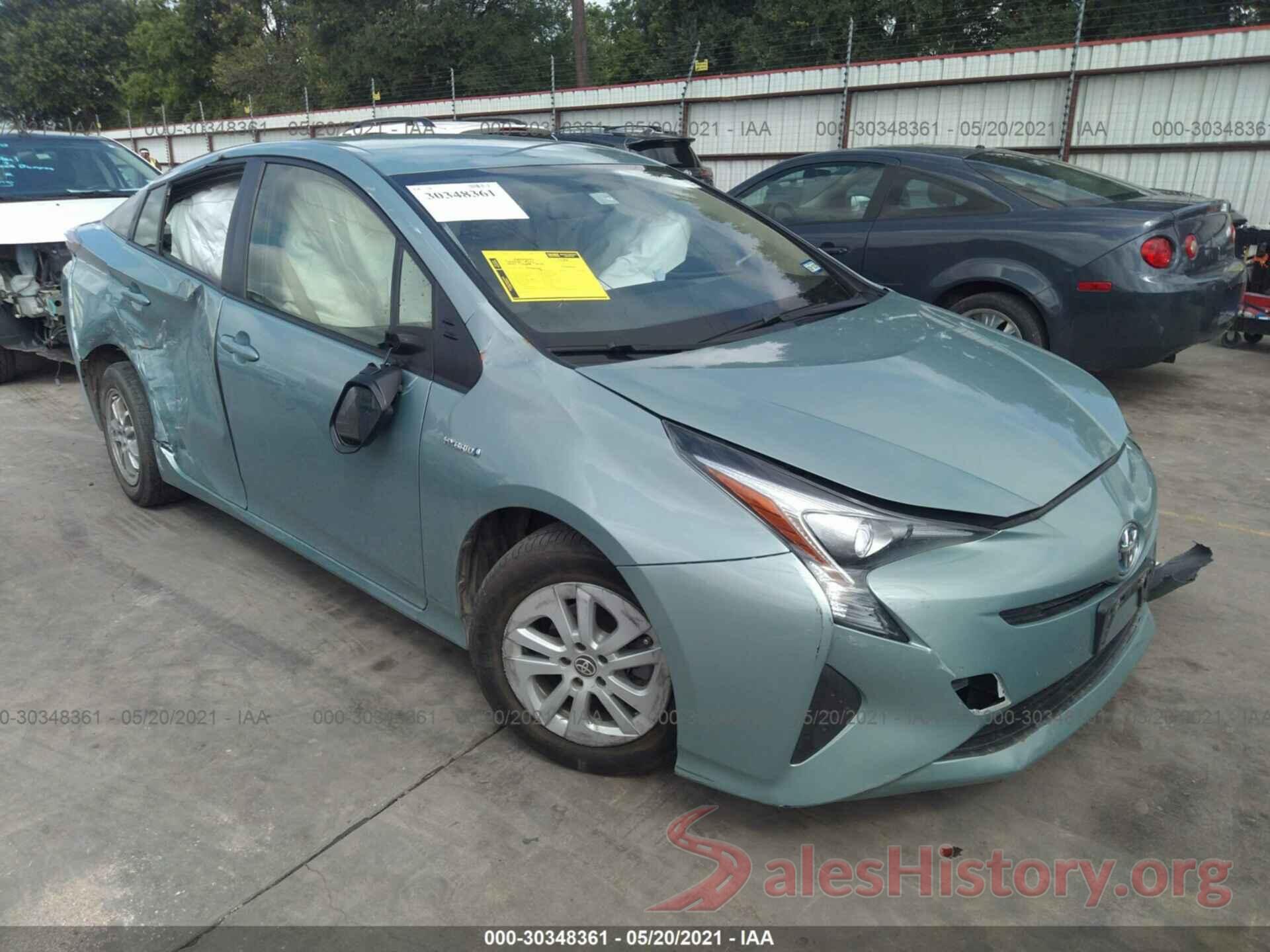 JTDKBRFU6G3502571 2016 TOYOTA PRIUS