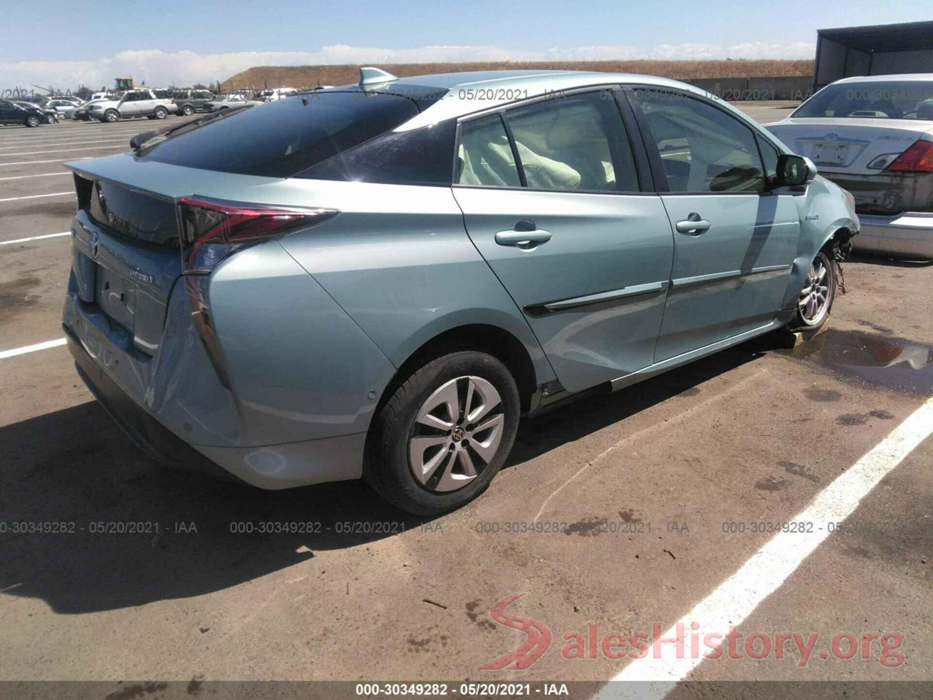 JTDKARFU6J3549335 2018 TOYOTA PRIUS