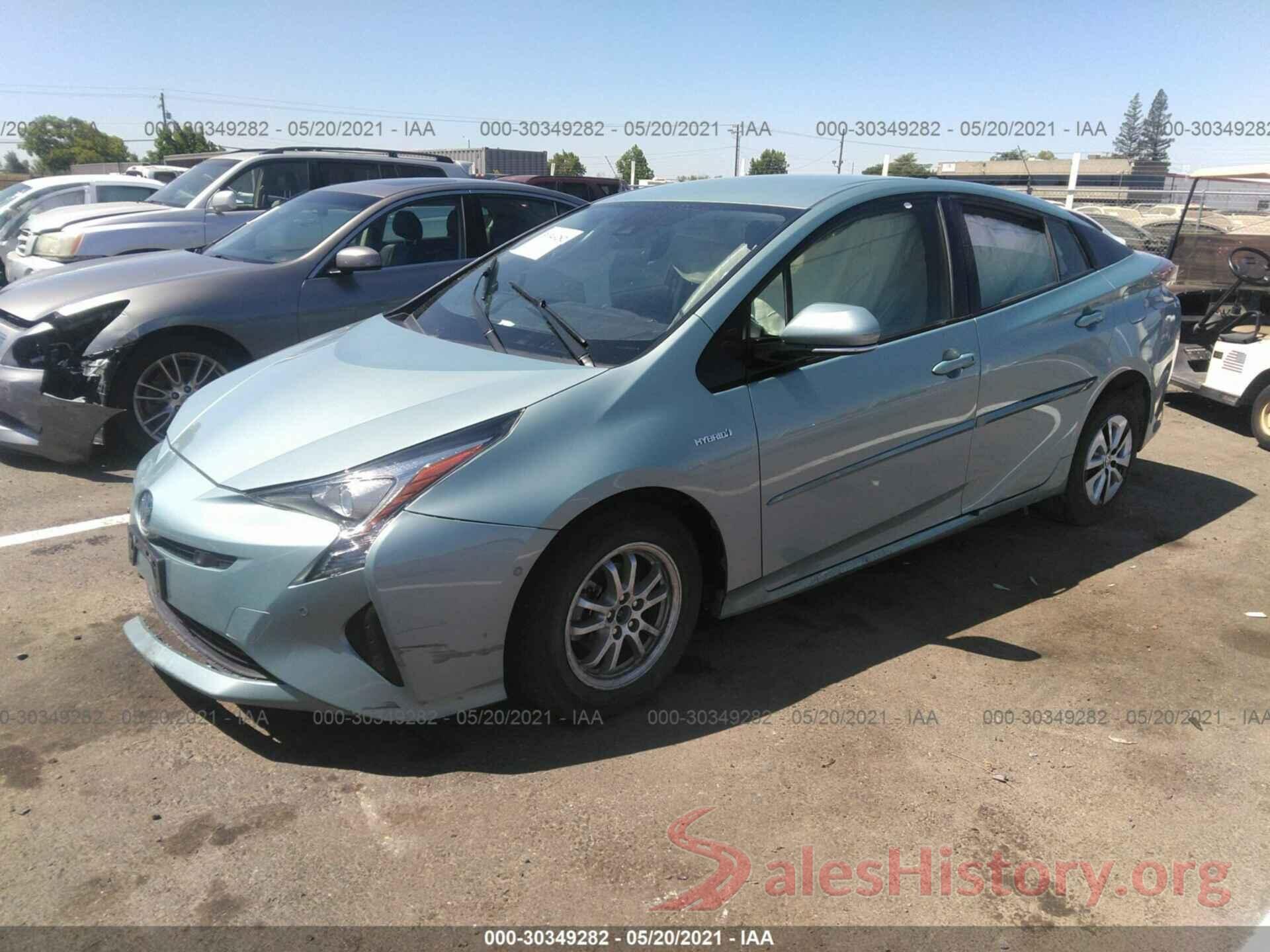 JTDKARFU6J3549335 2018 TOYOTA PRIUS