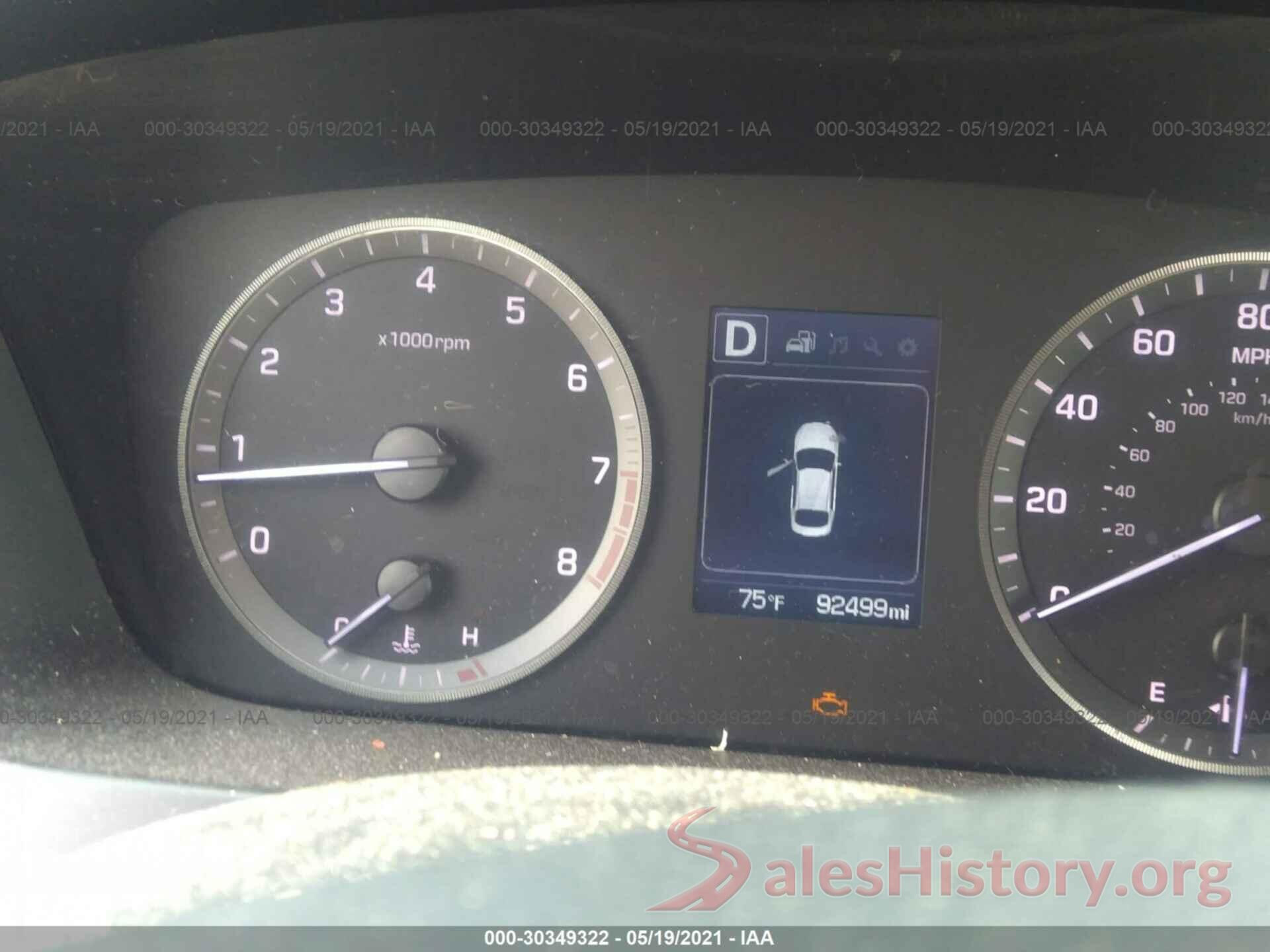 5NPE24AF5GH424569 2016 HYUNDAI SONATA